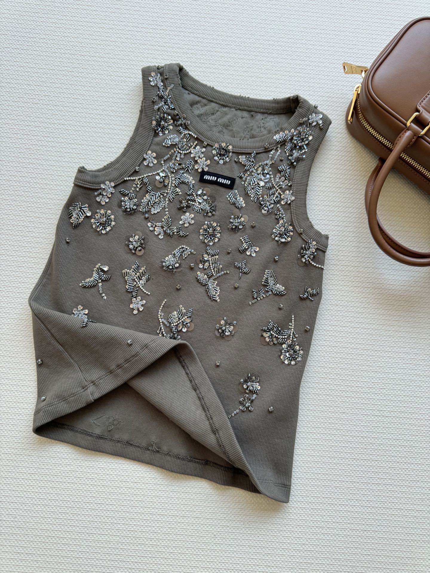 Miu Miu Inspired Floral Beaded Vest - High-Quality Replica, Available in S-M-L 5 i1745558483658 3029 0 7
