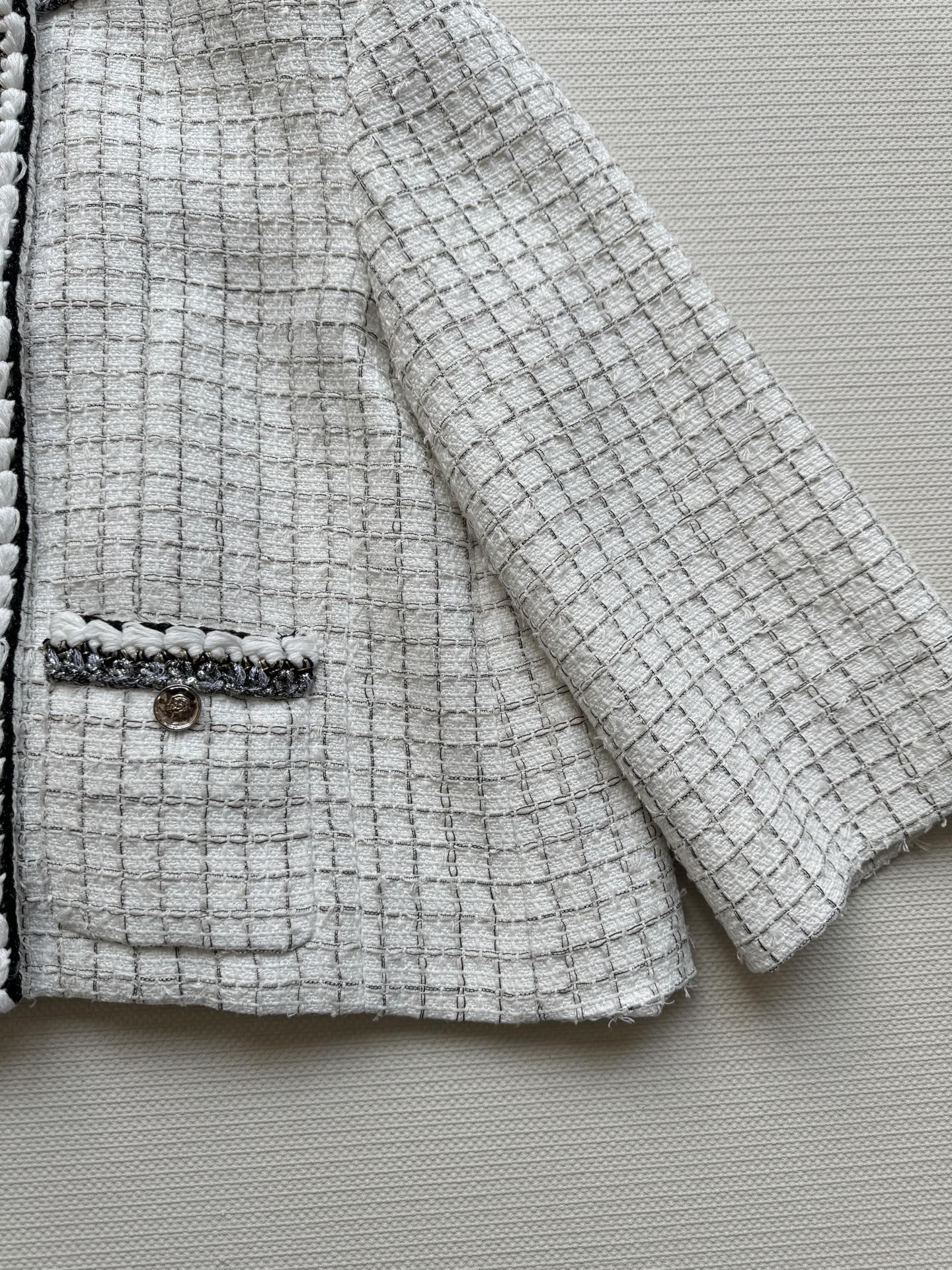 Chanel Inspired Wool Blend Cape Dress Coat - Elegant Black & White Design 9 i1745690307855 2691 0 3