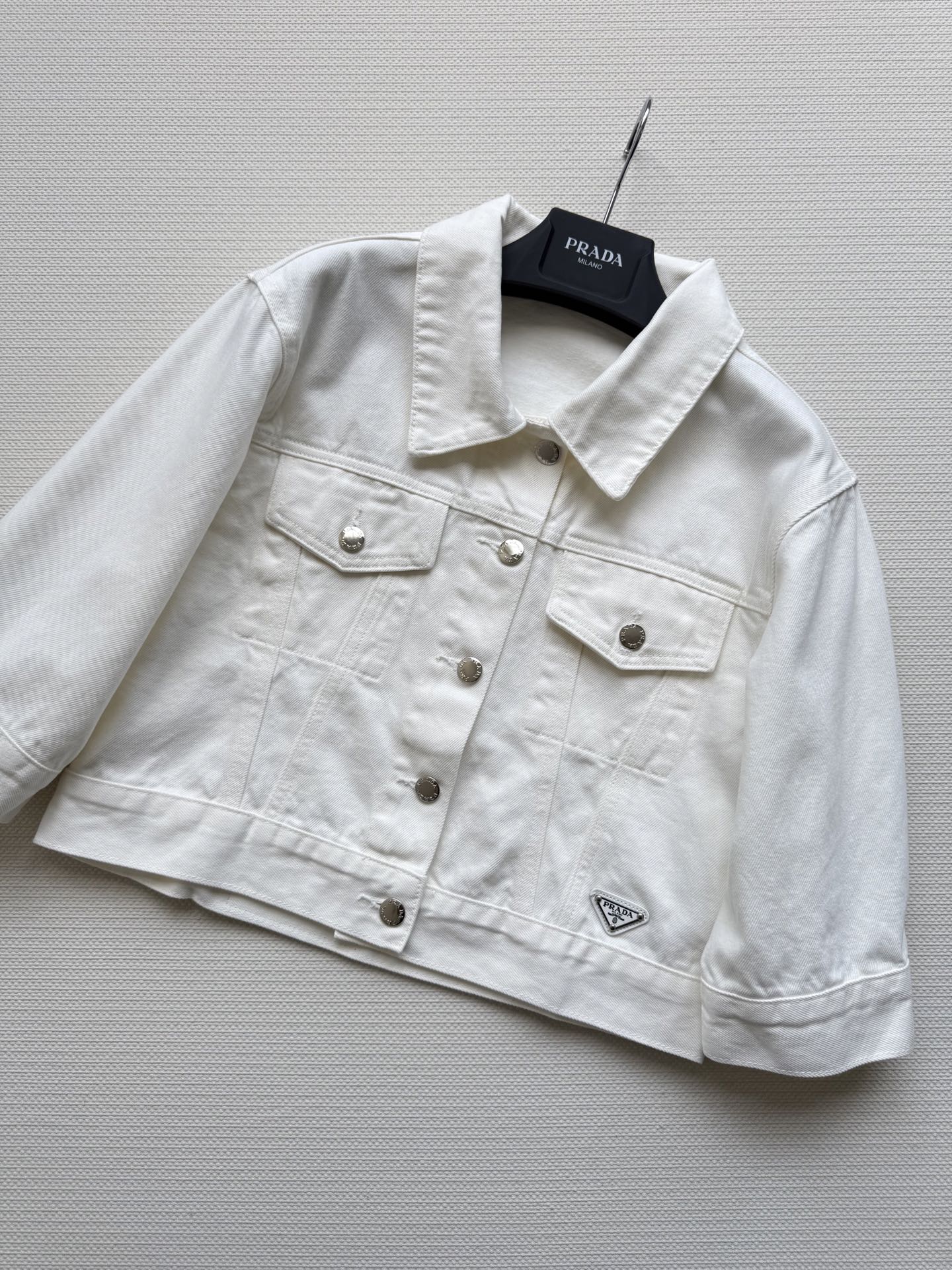 Prada Cropped Denim Jacket - Stylish, Comfortable, and Durable Design 4 i1745989384611 4392 0 2