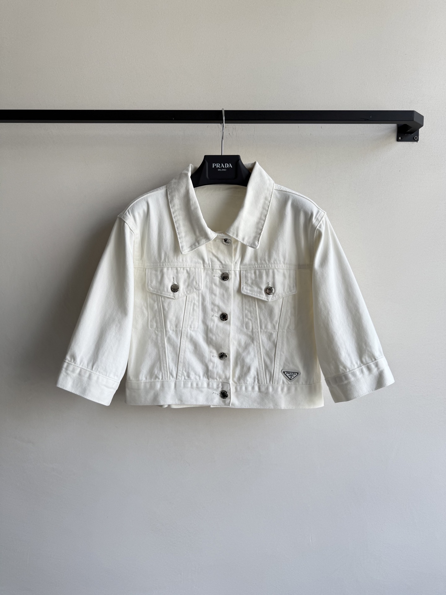 Prada Cropped Denim Jacket - Stylish, Comfortable, and Durable Design 2 i1745989384673 9646 0 0