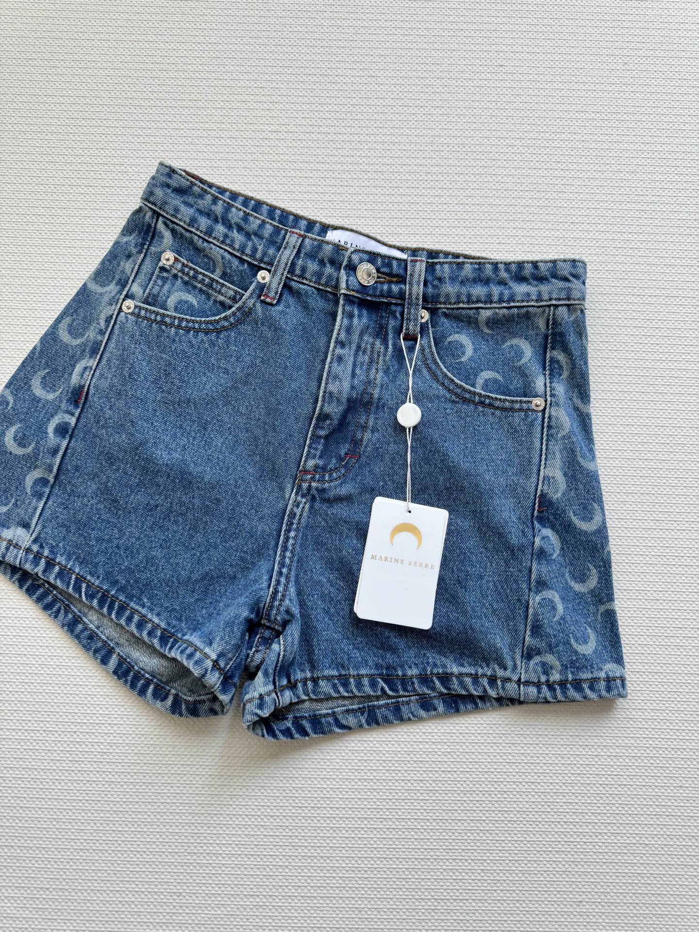 Unique P460 Marine Serr*25SS Moonprinted Jeans: Fusion of Moonmarks and Cowboy Fabrics