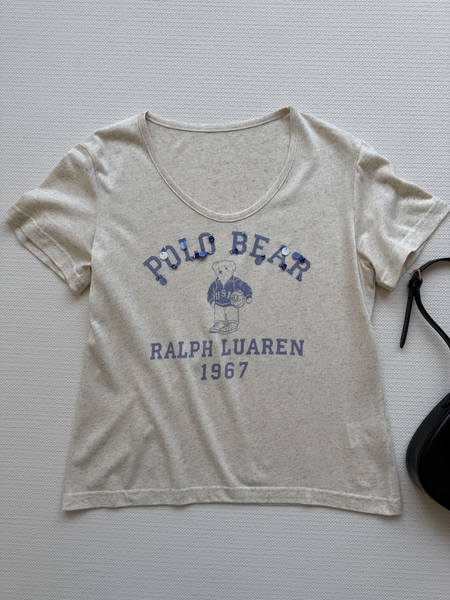 Ralph Lauren Linen Bear T-Shirt: Vintage-Style Tee with Signature Logo, S-L 3 i1747115477315 3483 0 2
