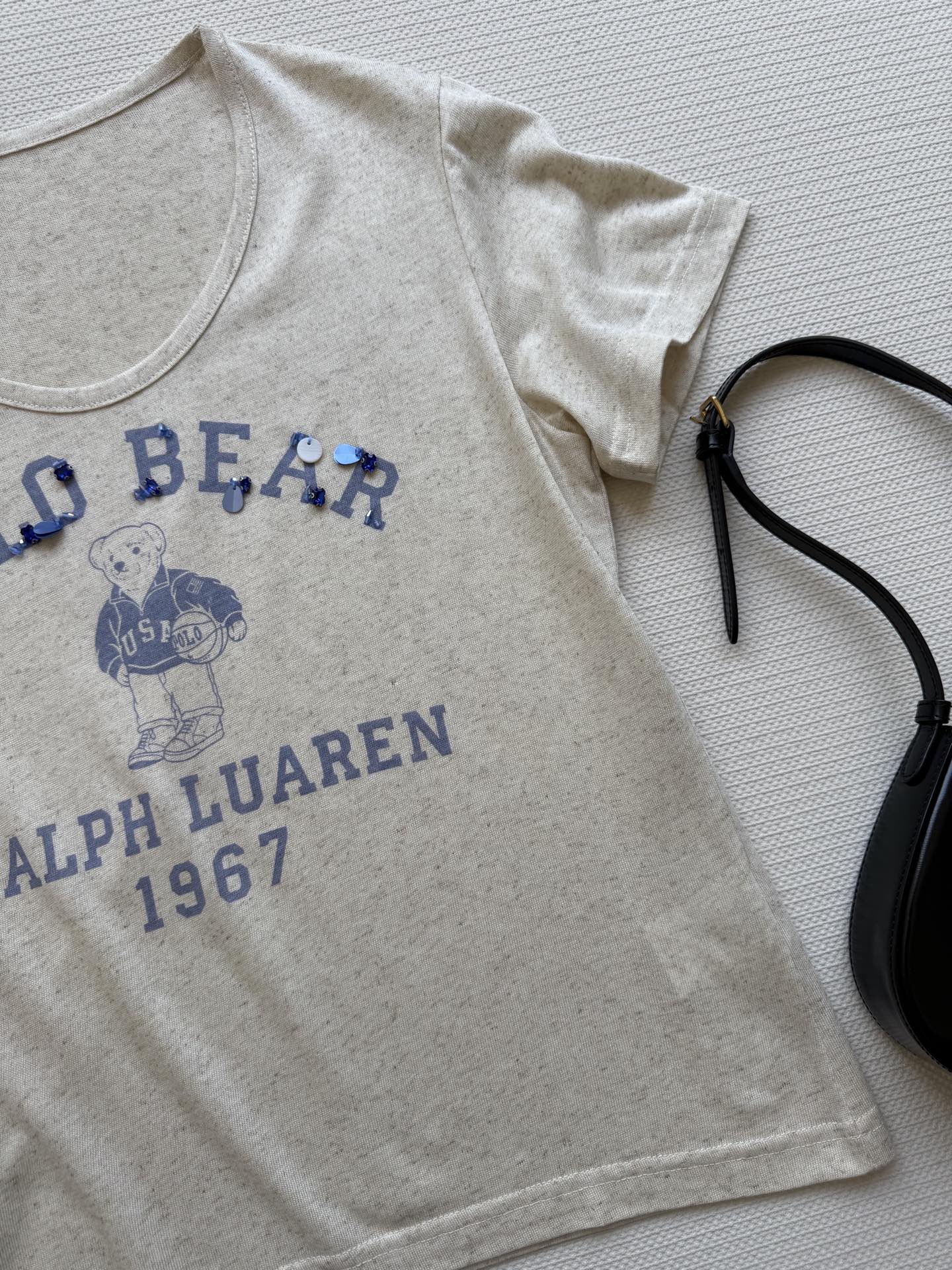 Ralph Lauren Linen Bear T-Shirt: Vintage-Style Tee with Signature Logo, S-L 5 i1747115477532 4231 0 4