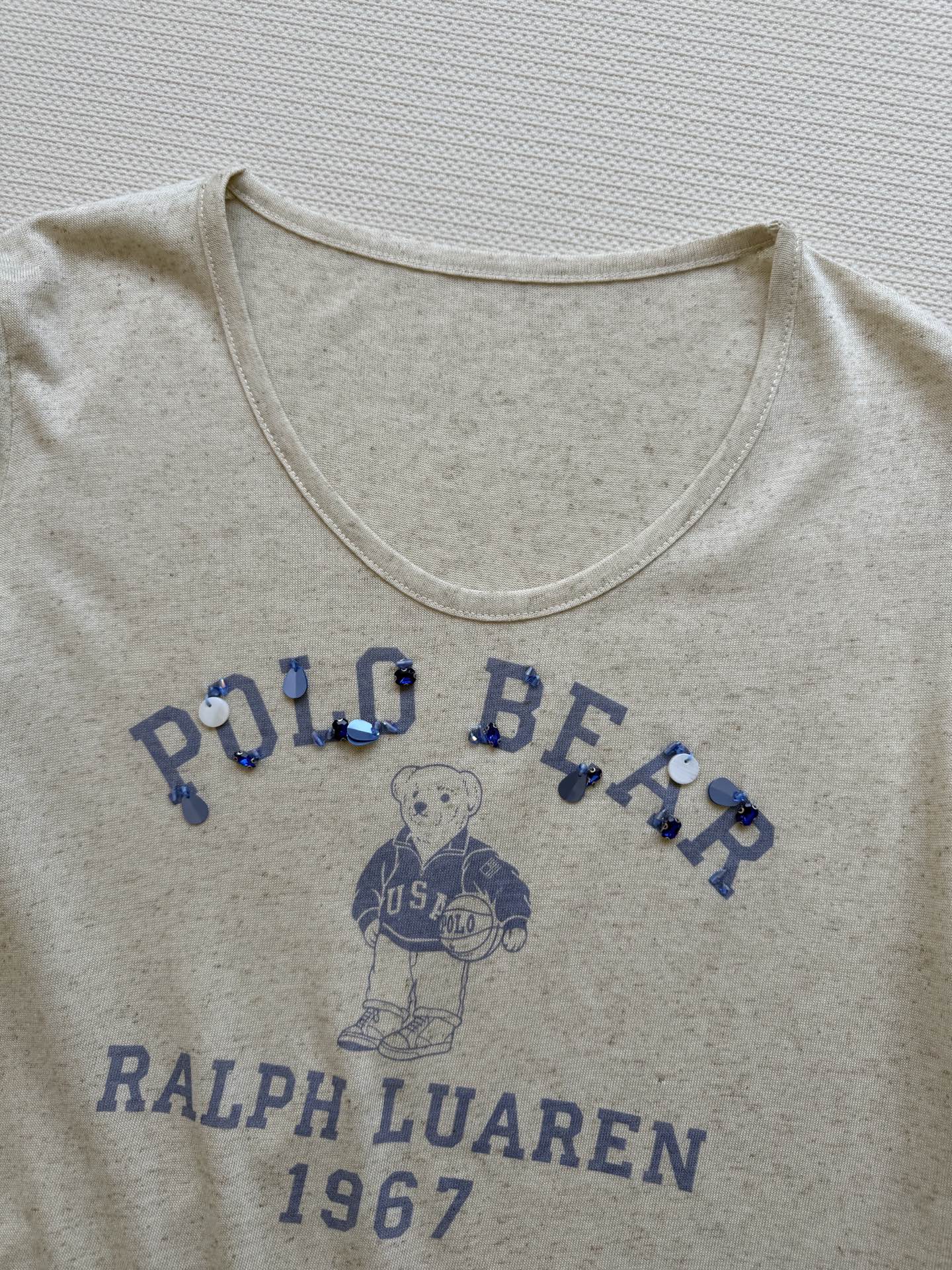 Ralph Lauren Linen Bear T-Shirt: Vintage-Style Tee with Signature Logo, S-L 4 i1747115477656 3861 0 3