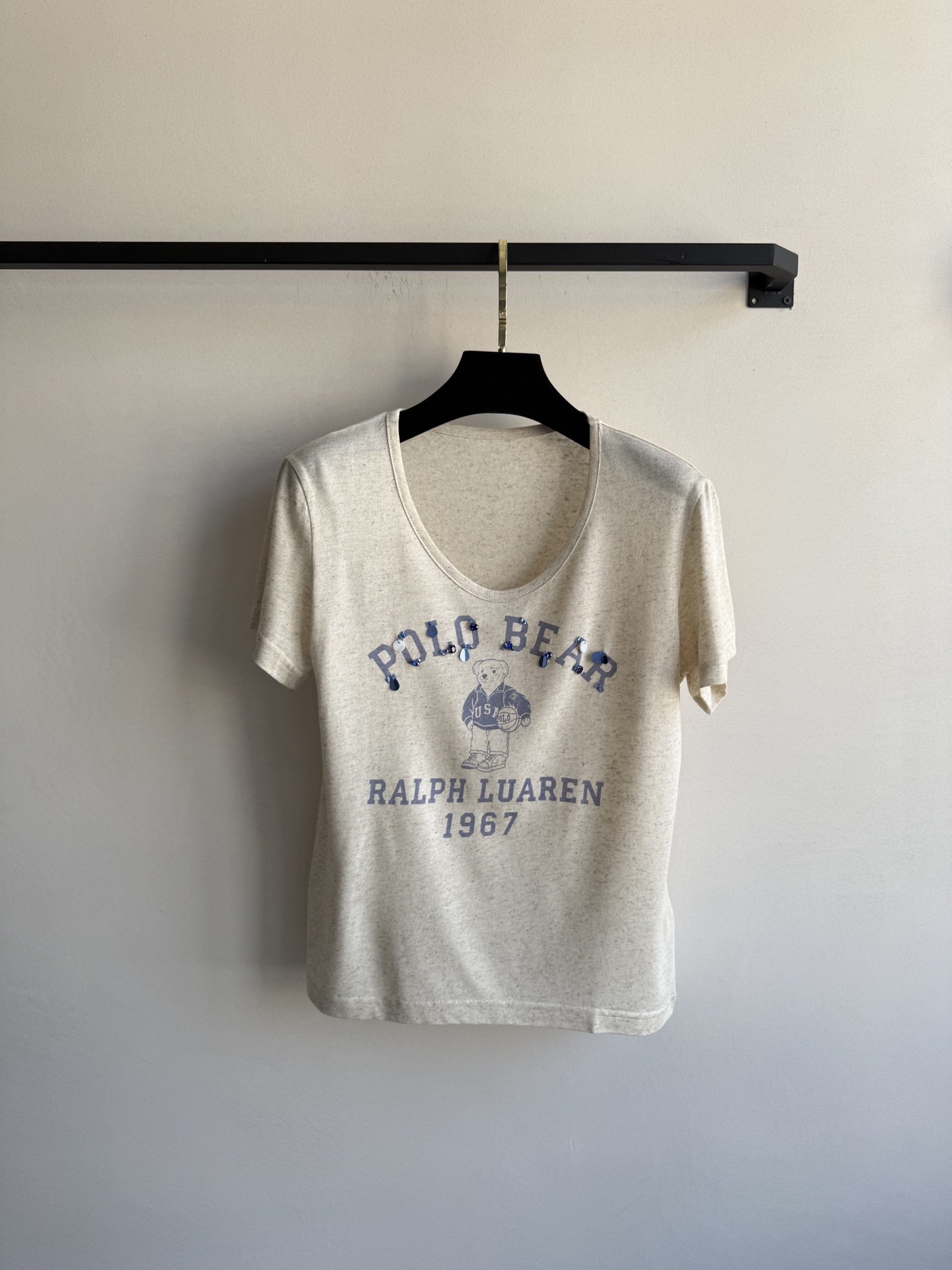 Ralph Lauren Linen Bear T-Shirt: Vintage-Style Tee with Signature Logo, S-L 1 i1747115478951 829 0 0