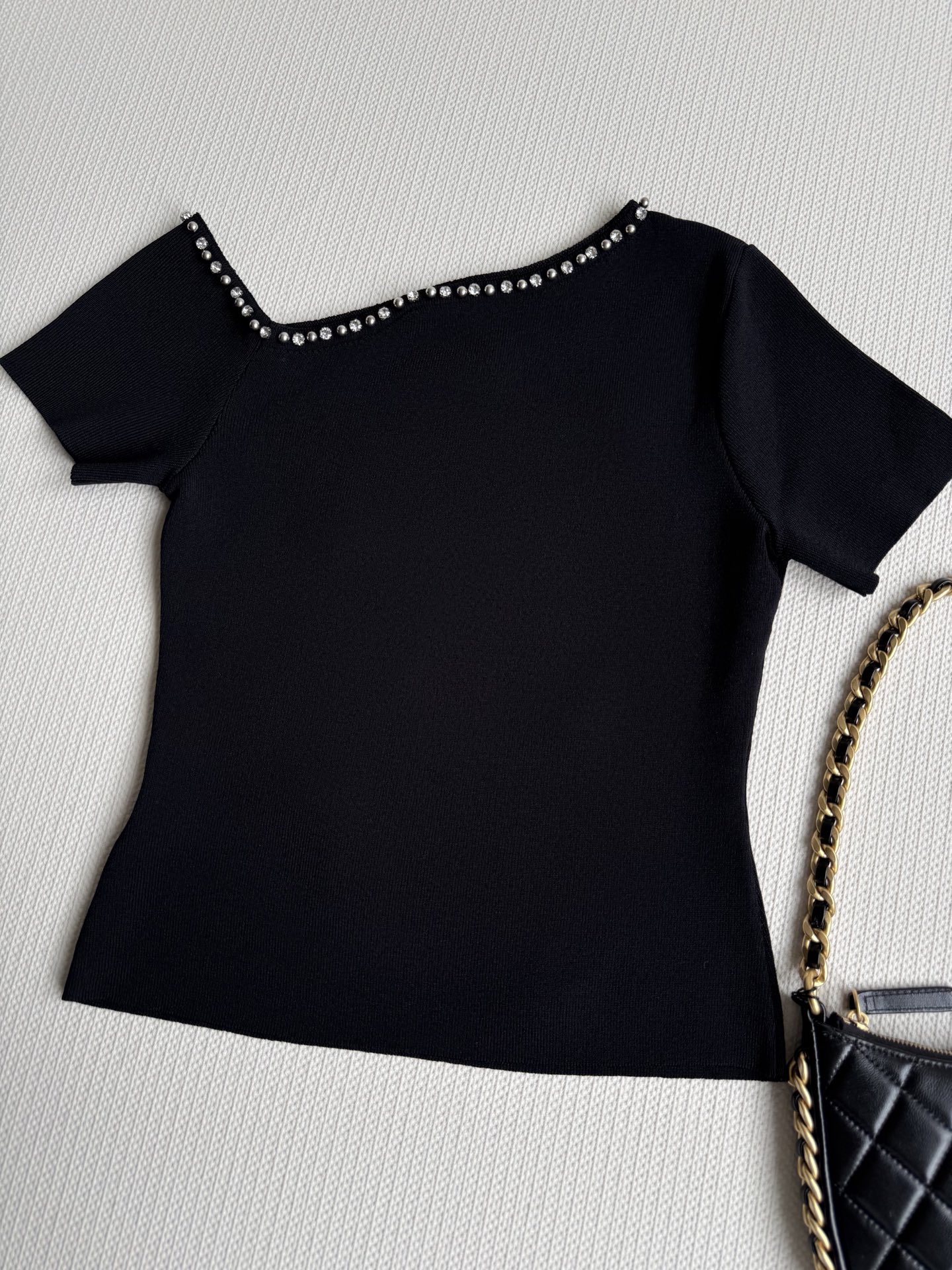 Chanel 25SS Pearl Embellished Star Logo Top - Elegant & Chic Design 3 i1747469595359 5102 0 2