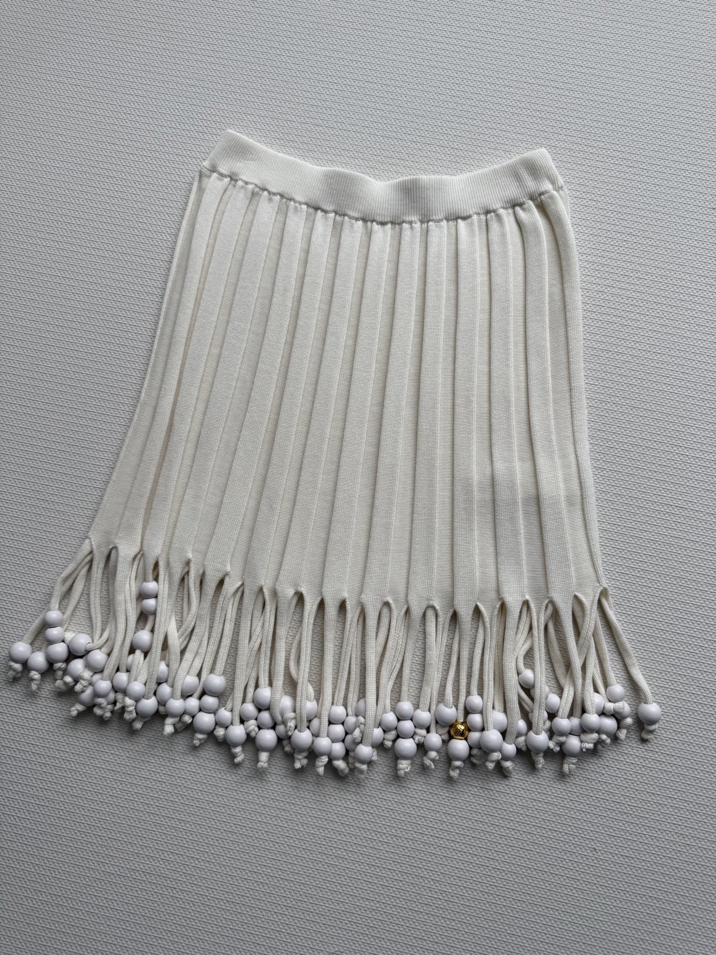 Loewe Fringe Vest Top & Midi Skirt Set - Bohemian Style for Summer Vacation 7 i1748110851502 895 0 2