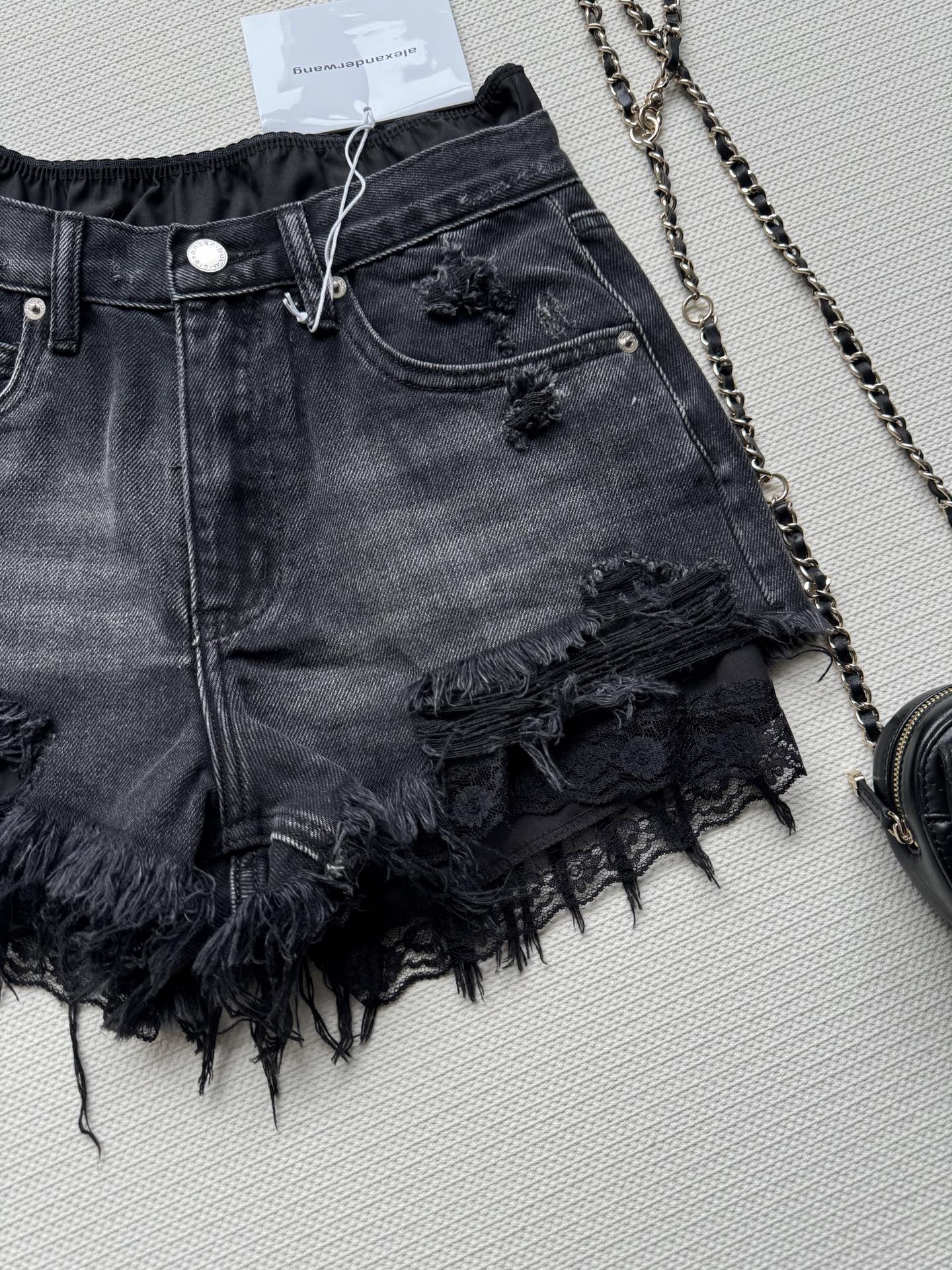 Stylish 25SS Lace Fake Jeans Suit Package by Alexderwan * King: Sophisticated Design with SML Details - 图片 5