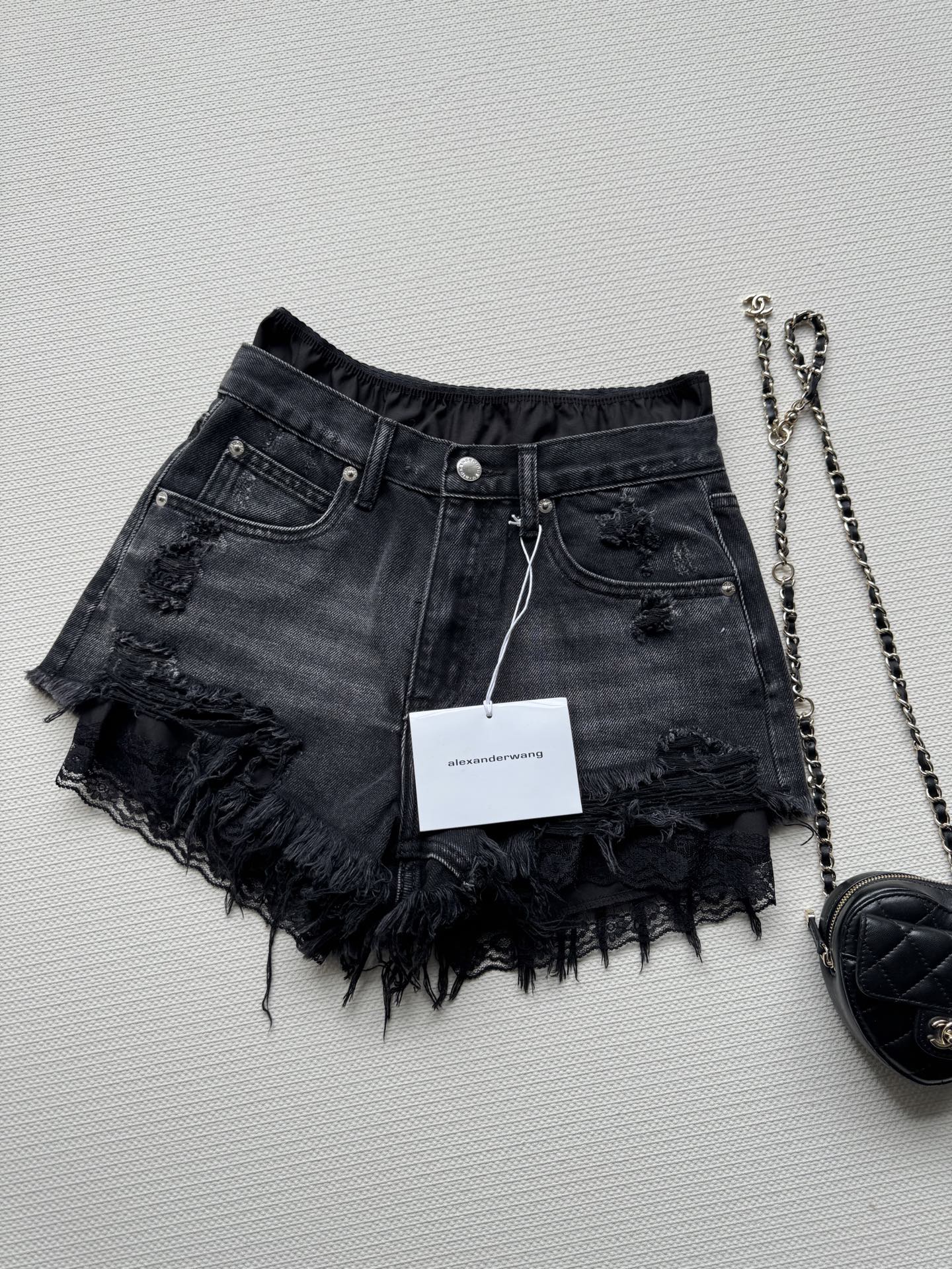 Stylish 25SS Lace Fake Jeans Suit Package by Alexderwan * King: Sophisticated Design with SML Details - 图片 1