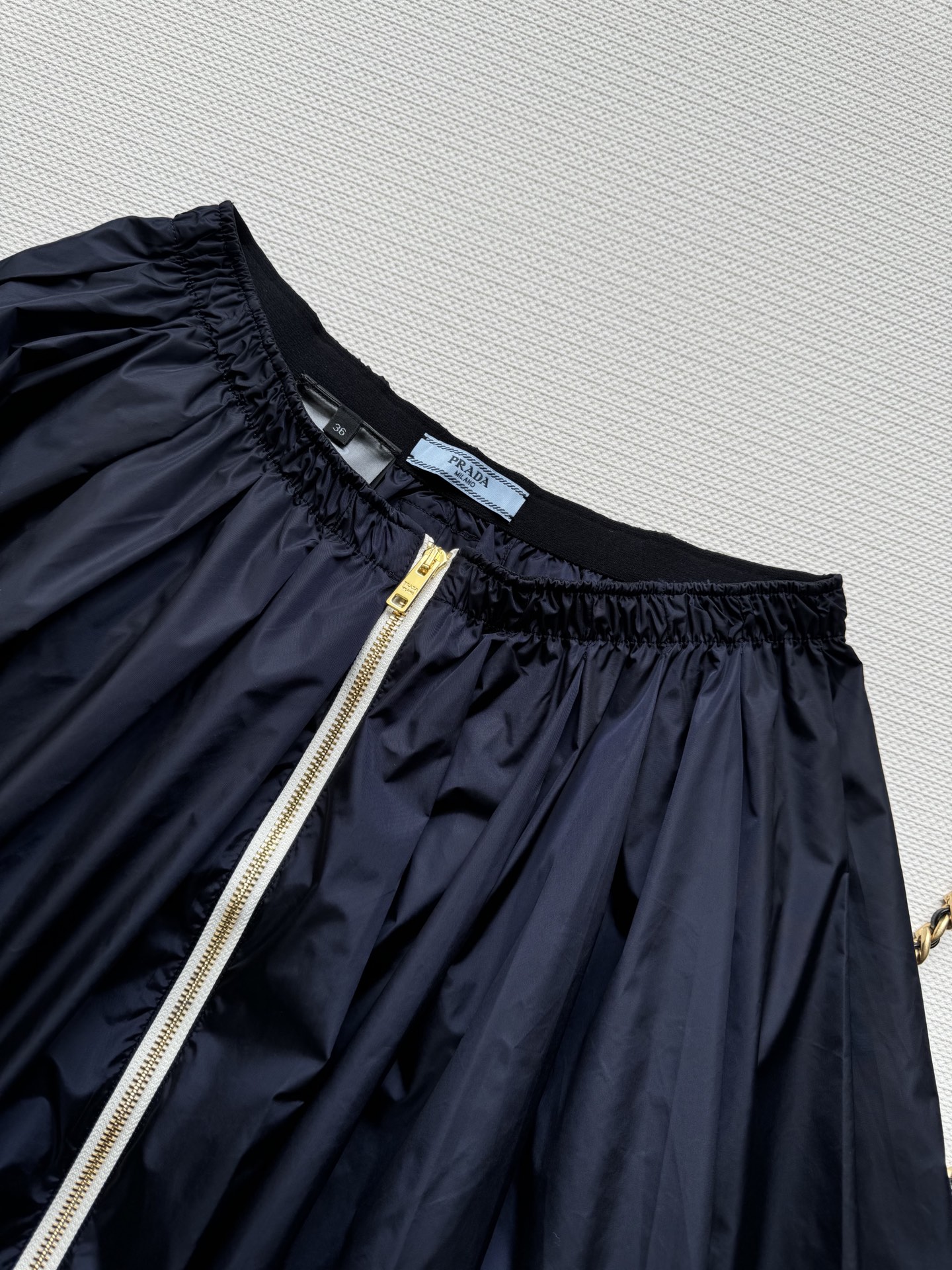 Ribbon Detail Nylon Skirt 25SS Summer New, Drawstring Hem, SML Sizes 5 i1749186156553 2835 0 3