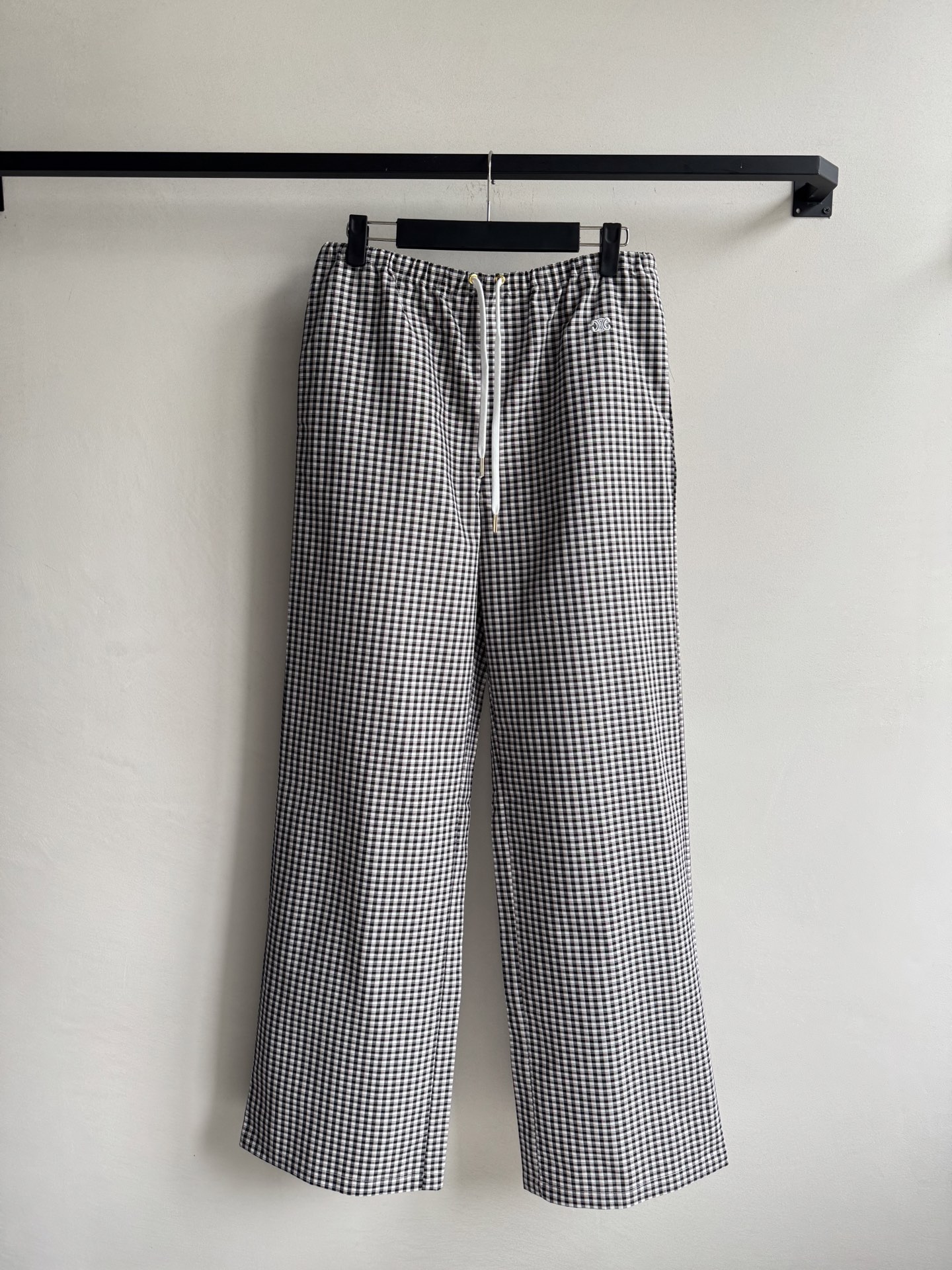 Celine Inspired Retro Plaid Lounge Pants with Drawstring Waist - Slim Fit 2 i1749913092522 7275 0 3