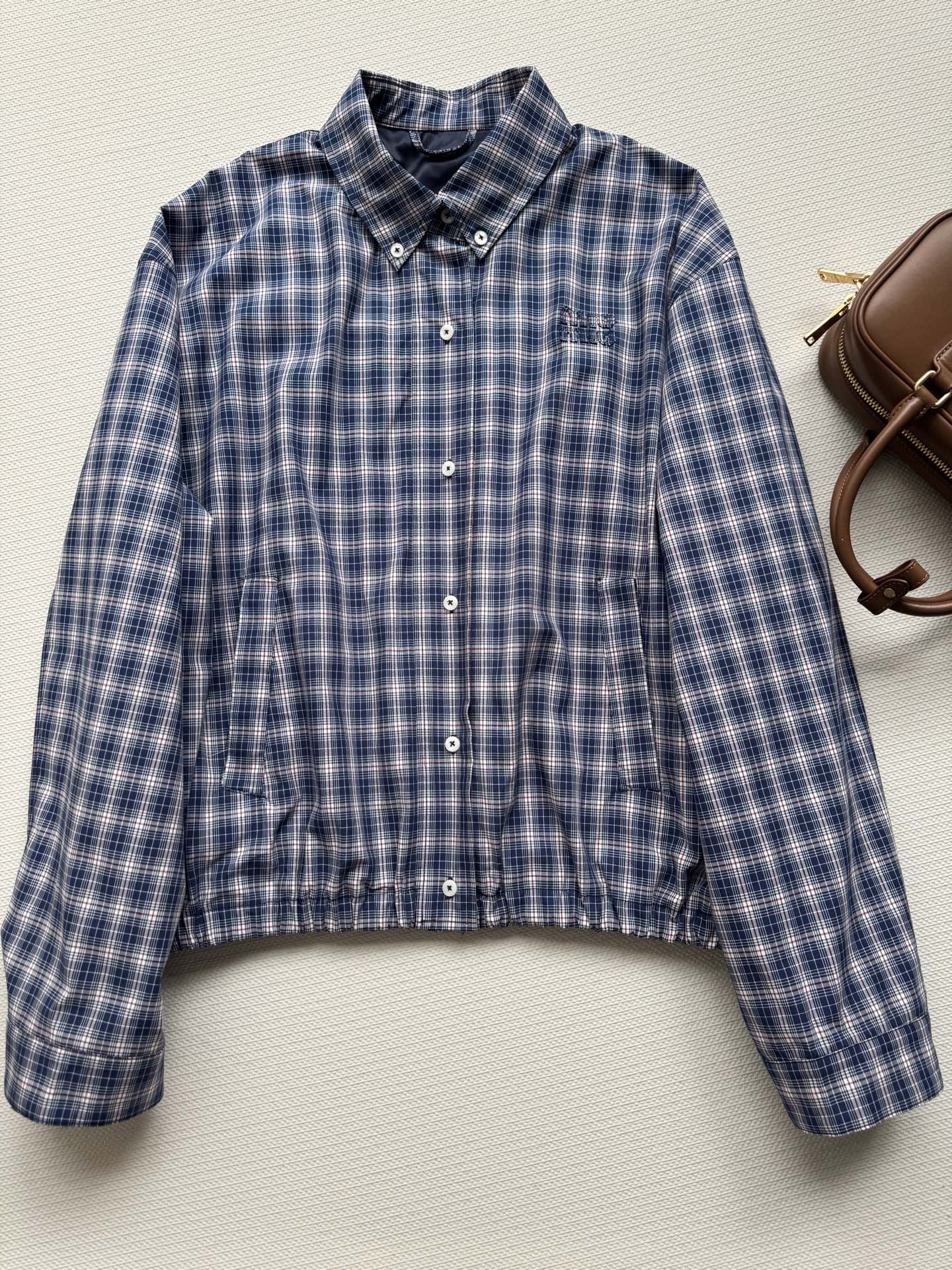 Miu Miu Plaid Jacket with Embroidered Logo - Spring/Summer 2025 Collection 4 i1749913502979 8202 0 2