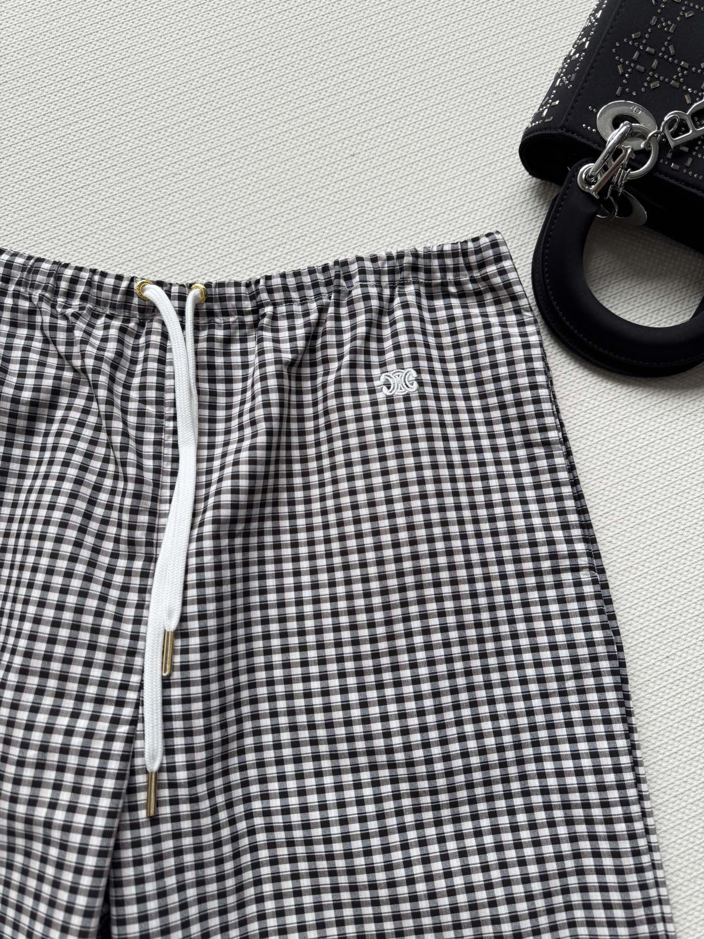 Celine Inspired Retro Plaid Lounge Pants with Drawstring Waist - Slim Fit 5 i1749914377719 1869 0 5