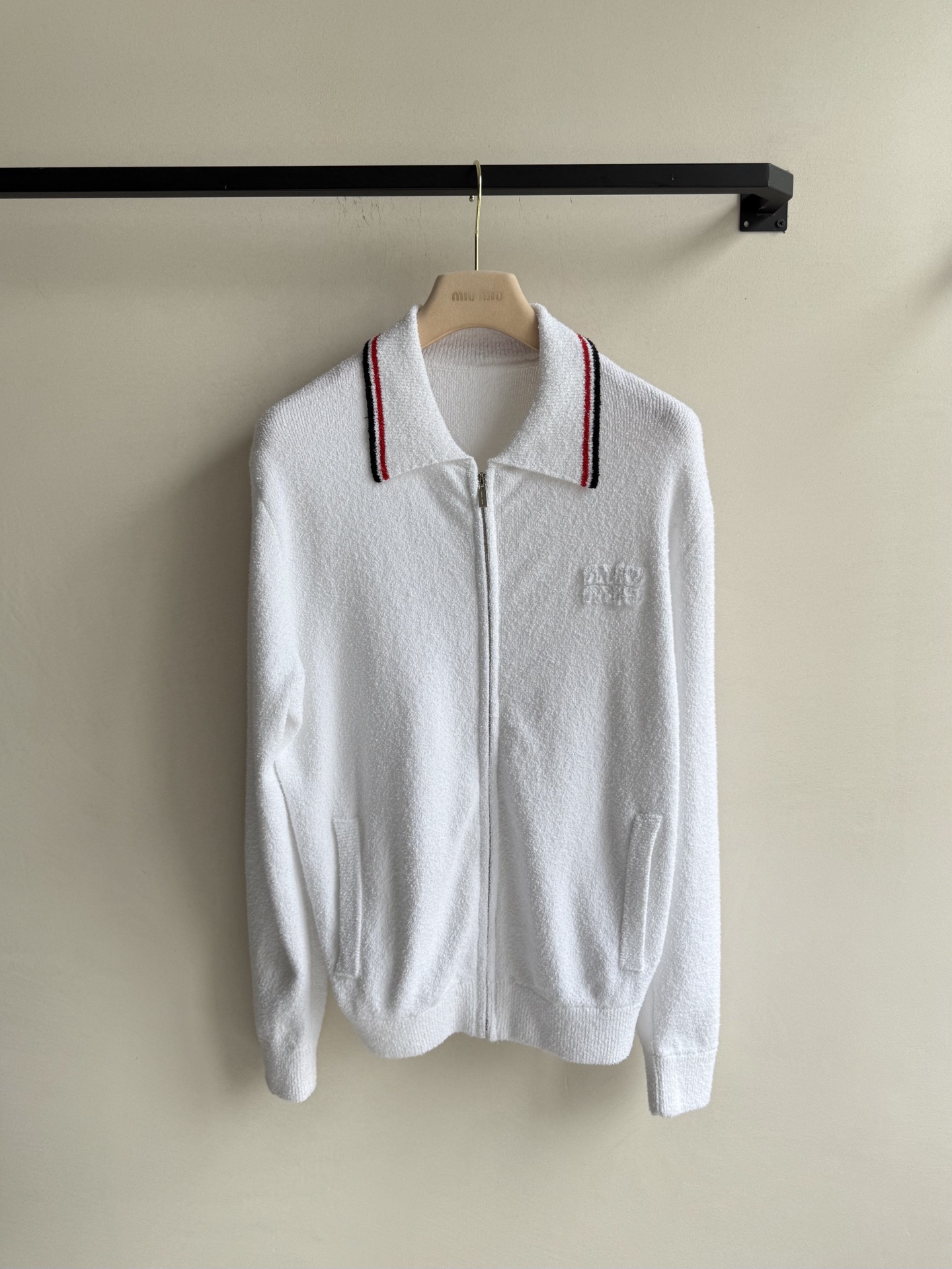 Miu Miu 25SS College Style Zip-Up Towel Fabric Jacket - S, M, L Available 2 i1752900632849 5932 0 2