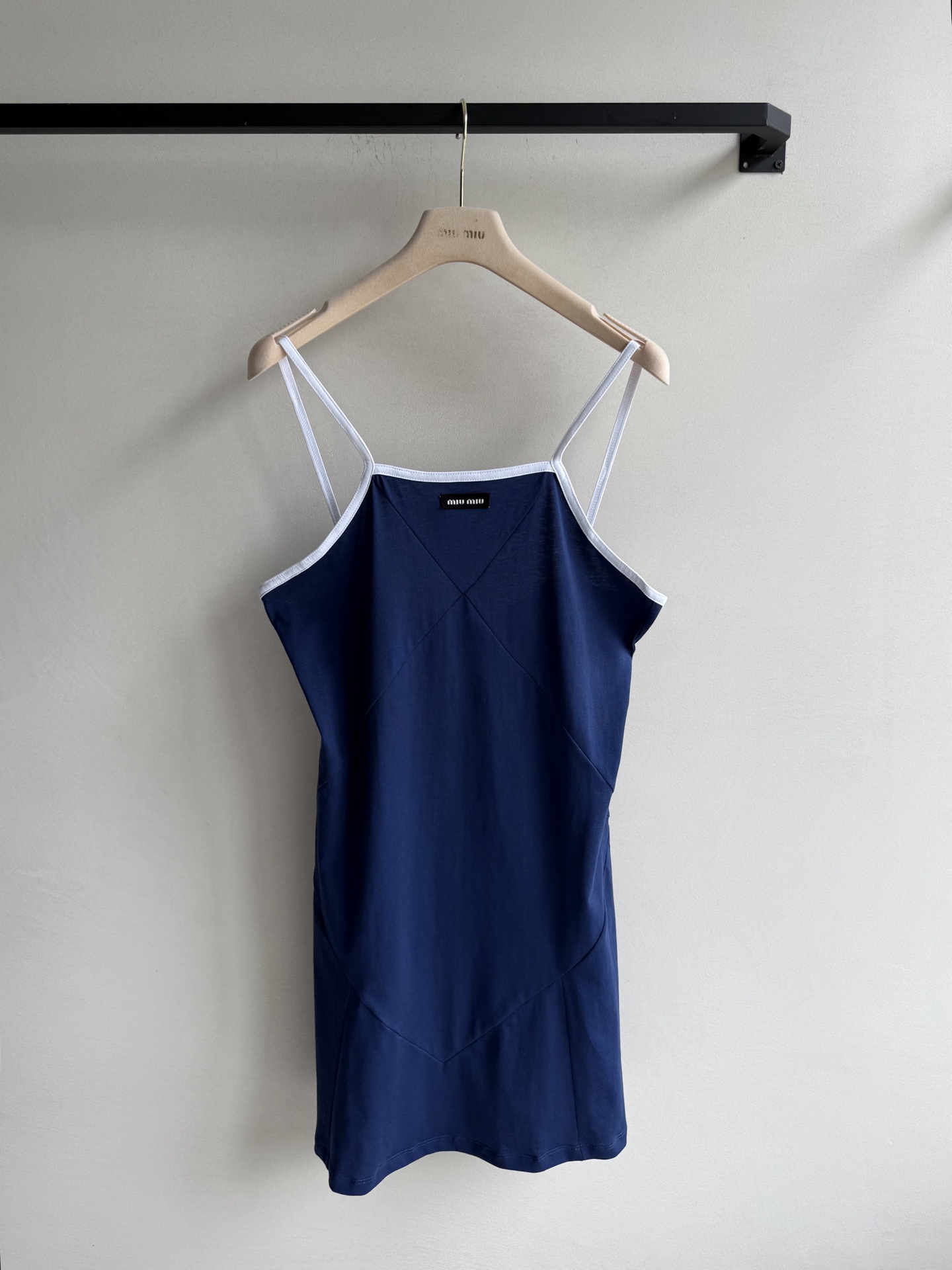 Miu Miu 25SS Cotton Camisole Backless Dress - Stylish & Comfortable 2 i1752987145683 2552 0 0
