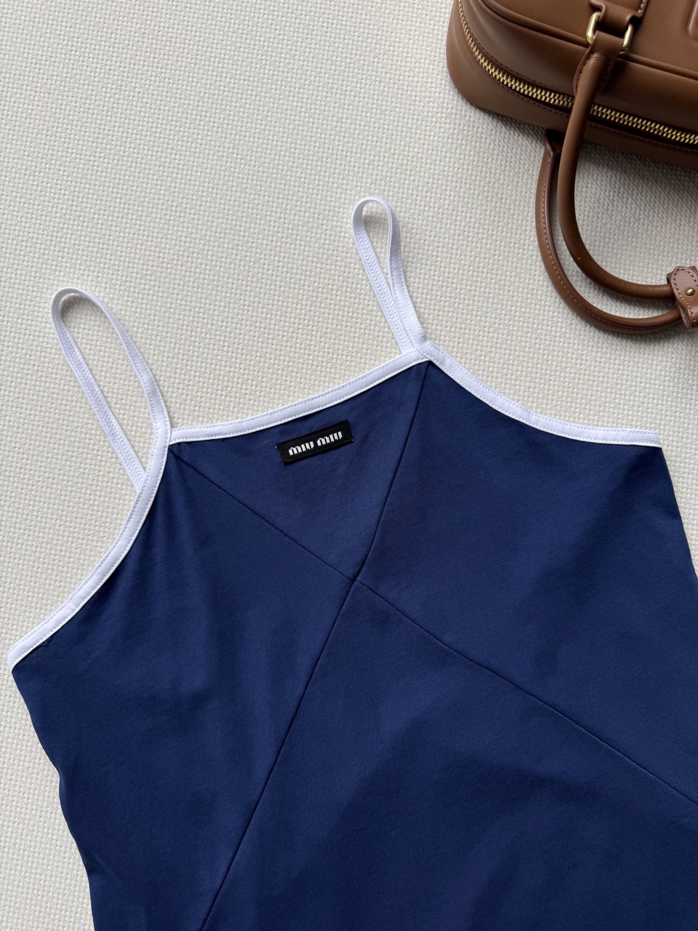 Miu Miu 25SS Cotton Camisole Backless Dress - Stylish & Comfortable 5 i1752987146853 3443 0 3