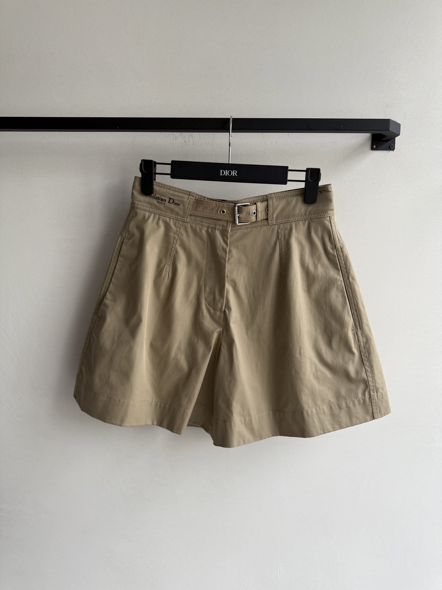 Dior Inspired High-Waisted Utility Shorts with Logo Embroidery - Chic & Comfortable 2 i1753851923729 9980 0 0