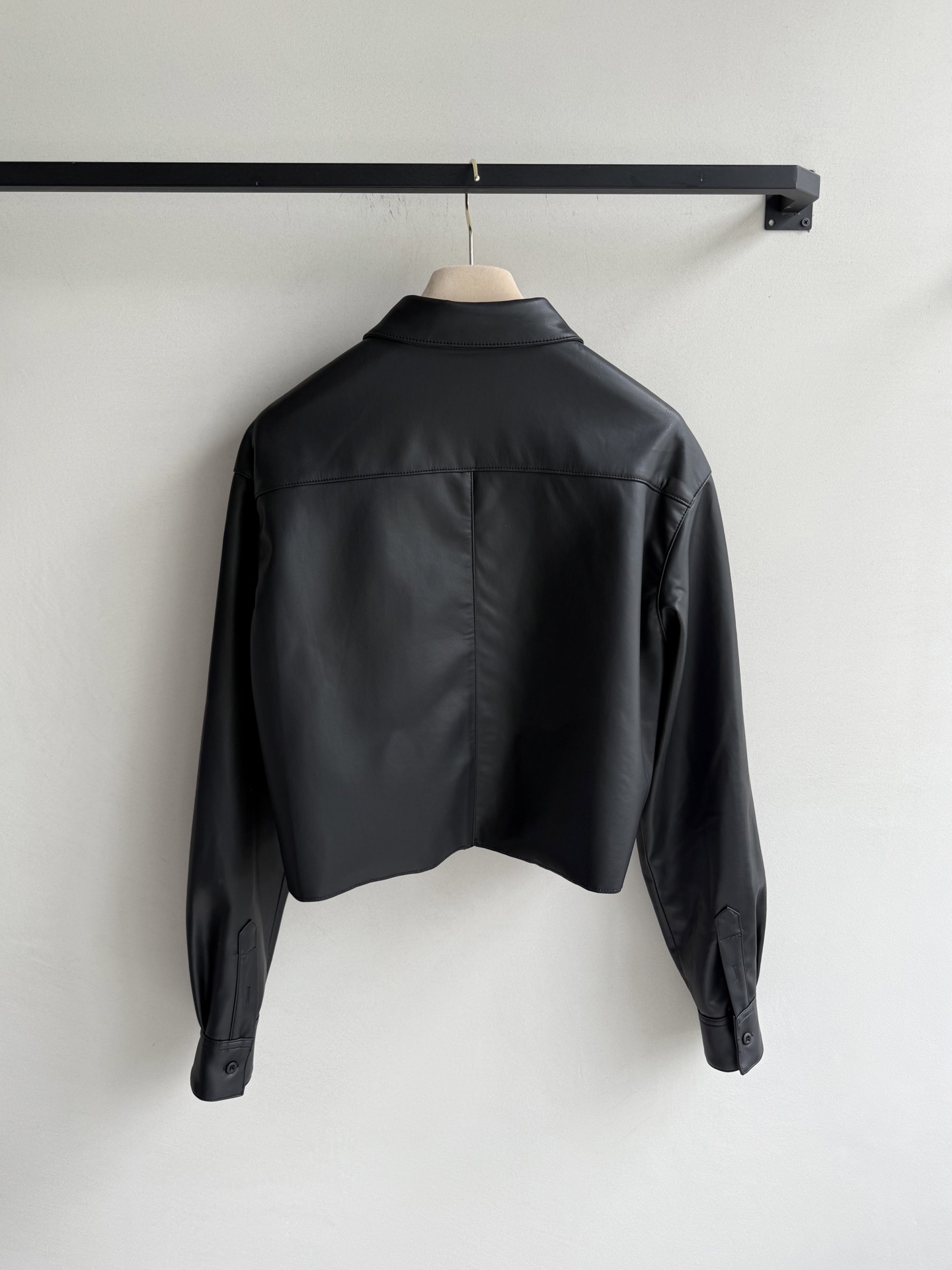 Miu Miu Leather Jacket with Pocket Logo Embroidery - Chic Fall Outerwear 3 i1754115672078 7209 0 1