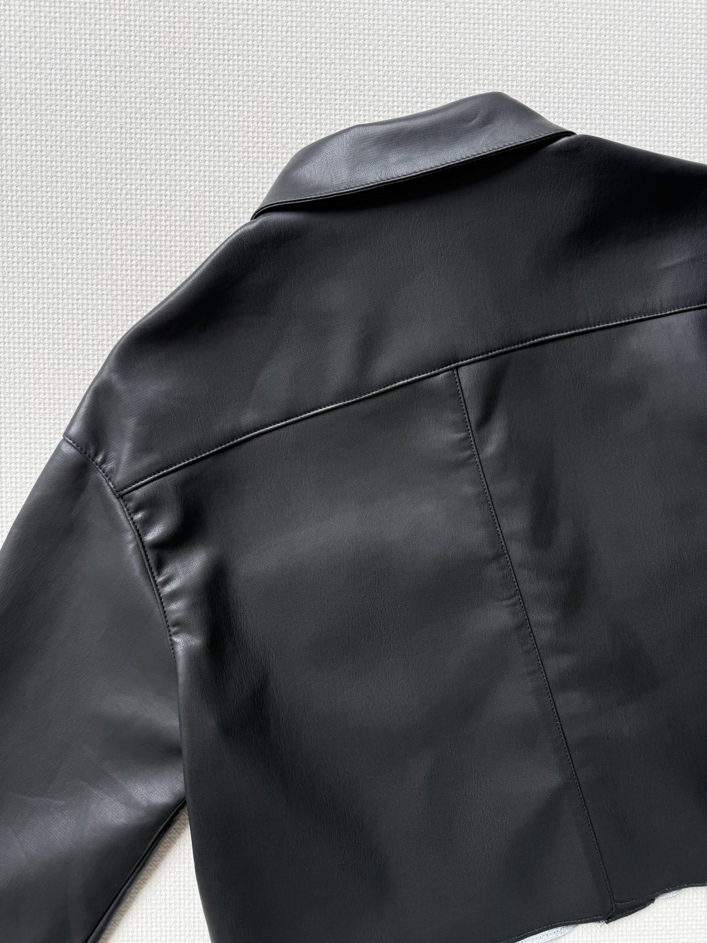 Miu Miu Leather Jacket with Pocket Logo Embroidery - Chic Fall Outerwear 6 i1754115673758 962 0 4