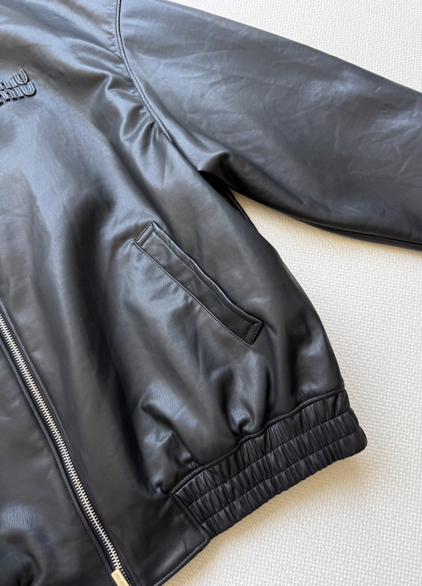 Miu Miu 2025 Leather Jacket - Chic Lapel Design, Premium Imported Leather 7 i1754719929155 4402 0 4