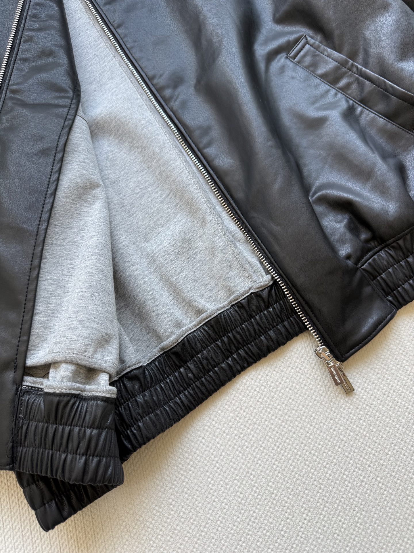 Miu Miu 2025 Leather Jacket - Chic Lapel Design, Premium Imported Leather 8 i1754719929156 67 0 6