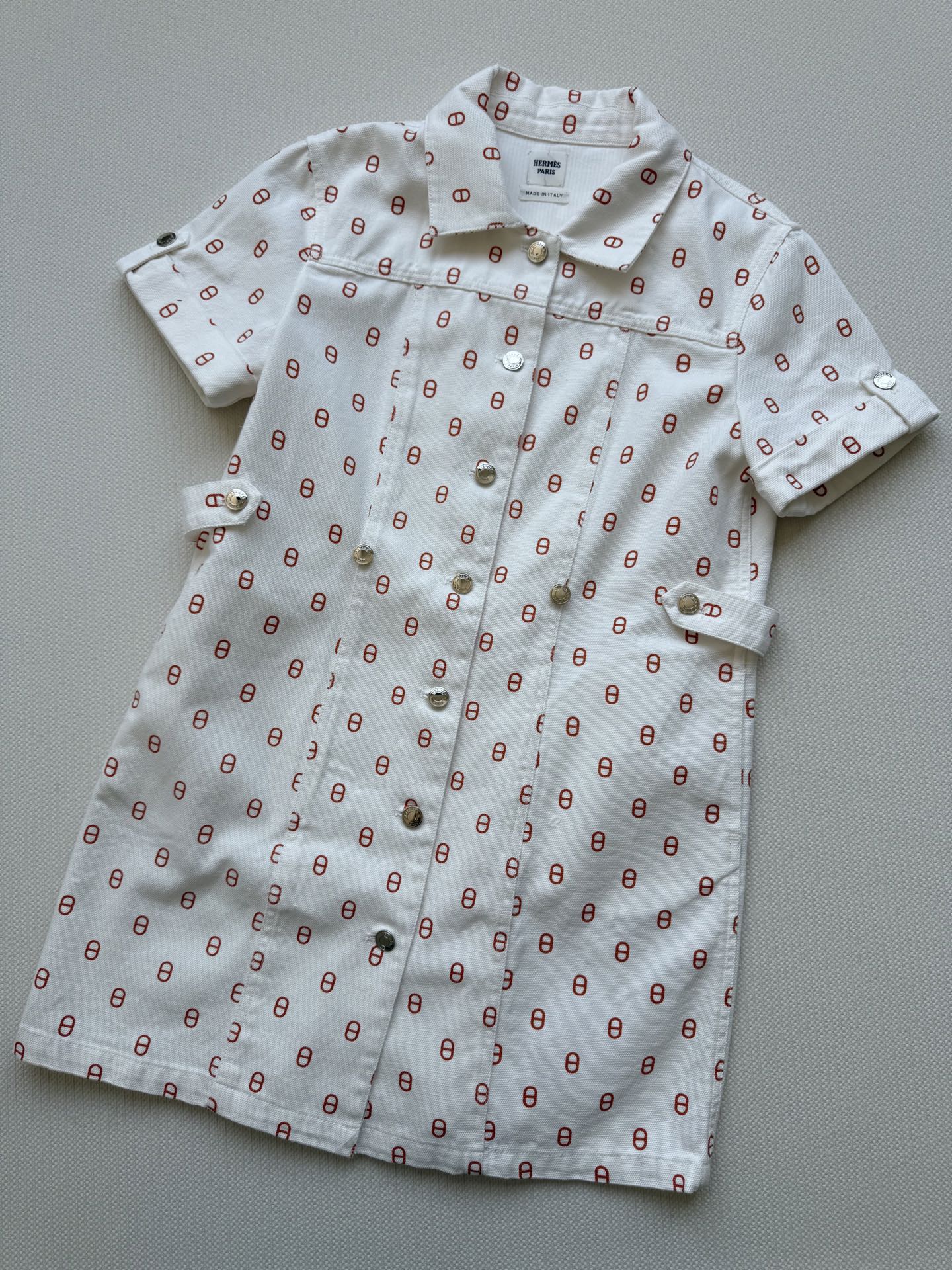 Hermes Button-Down Denim Dress with Adjustable Waist - Slim Fit Design 4 i1754721451636 5104 0 8