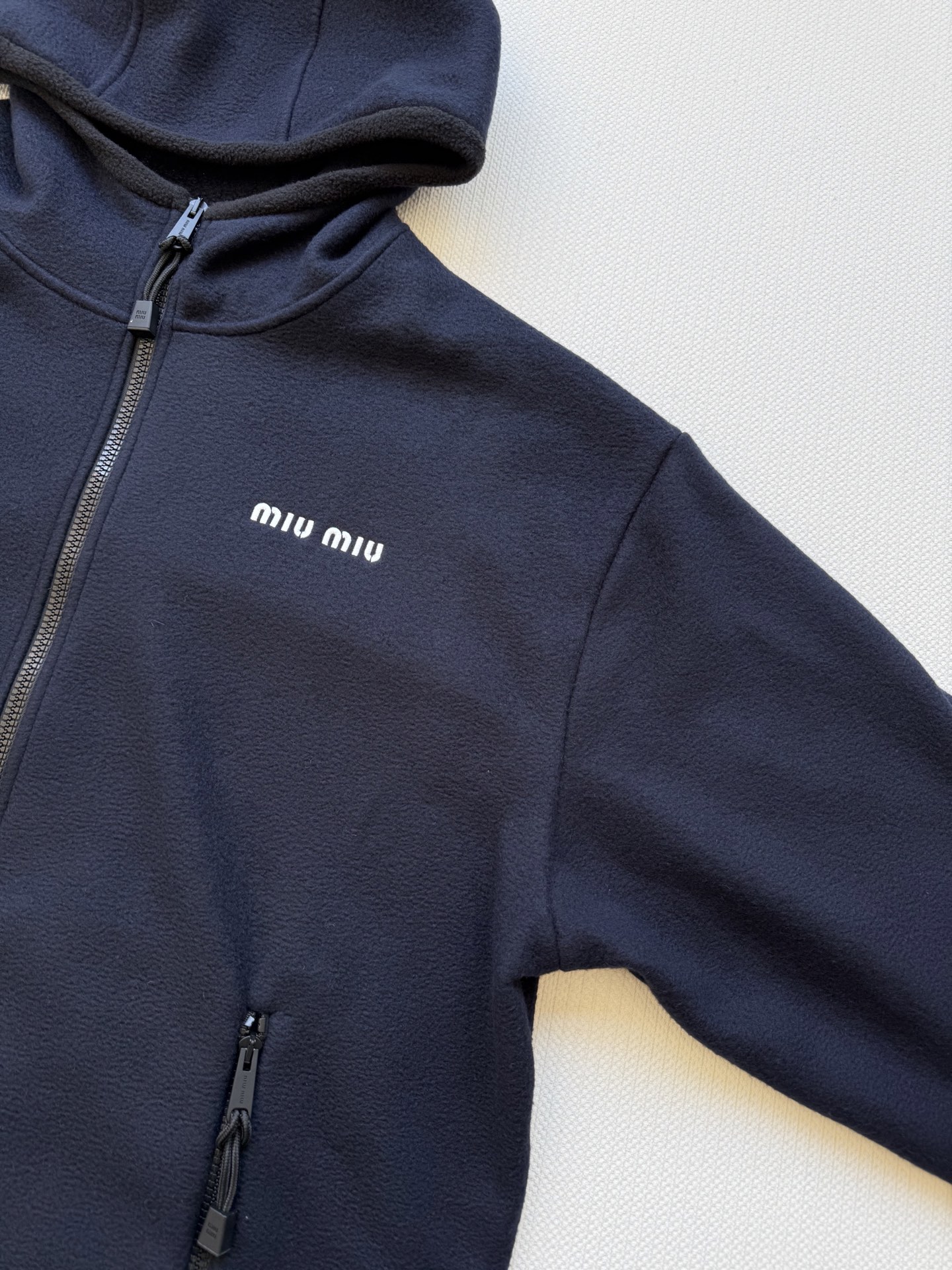 Miu Miu Embroidered Fleece Hoodie Jacket - Comfortable & Stylish 6 i1756010785105 5950 0 4