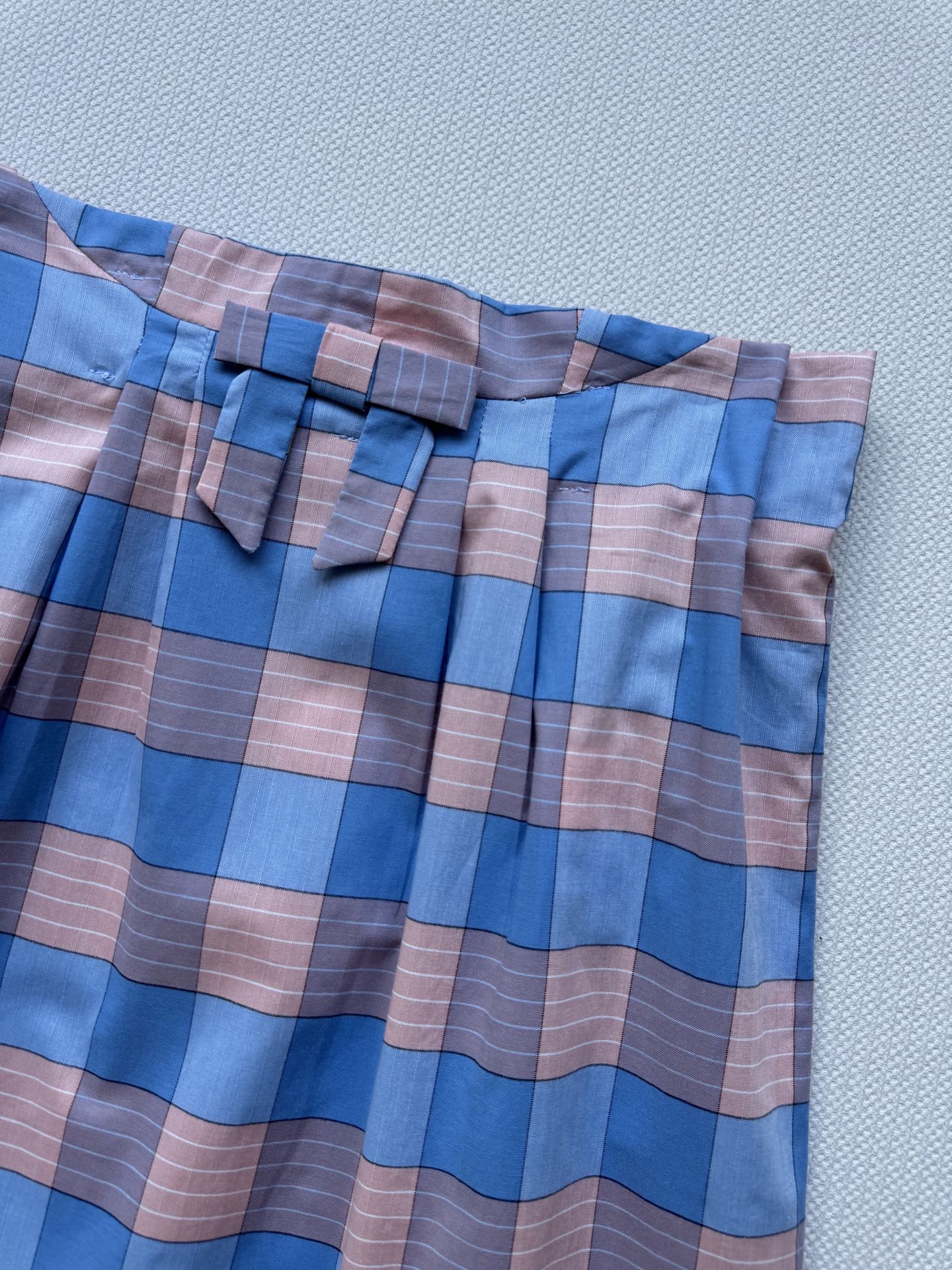 Prad*🆕新款少女图鉴三半裙/抹胸两穿，蓝粉㭲纹裙摆荡起薄荷味的风～好清新少女的配色😍ＳＭＬ.