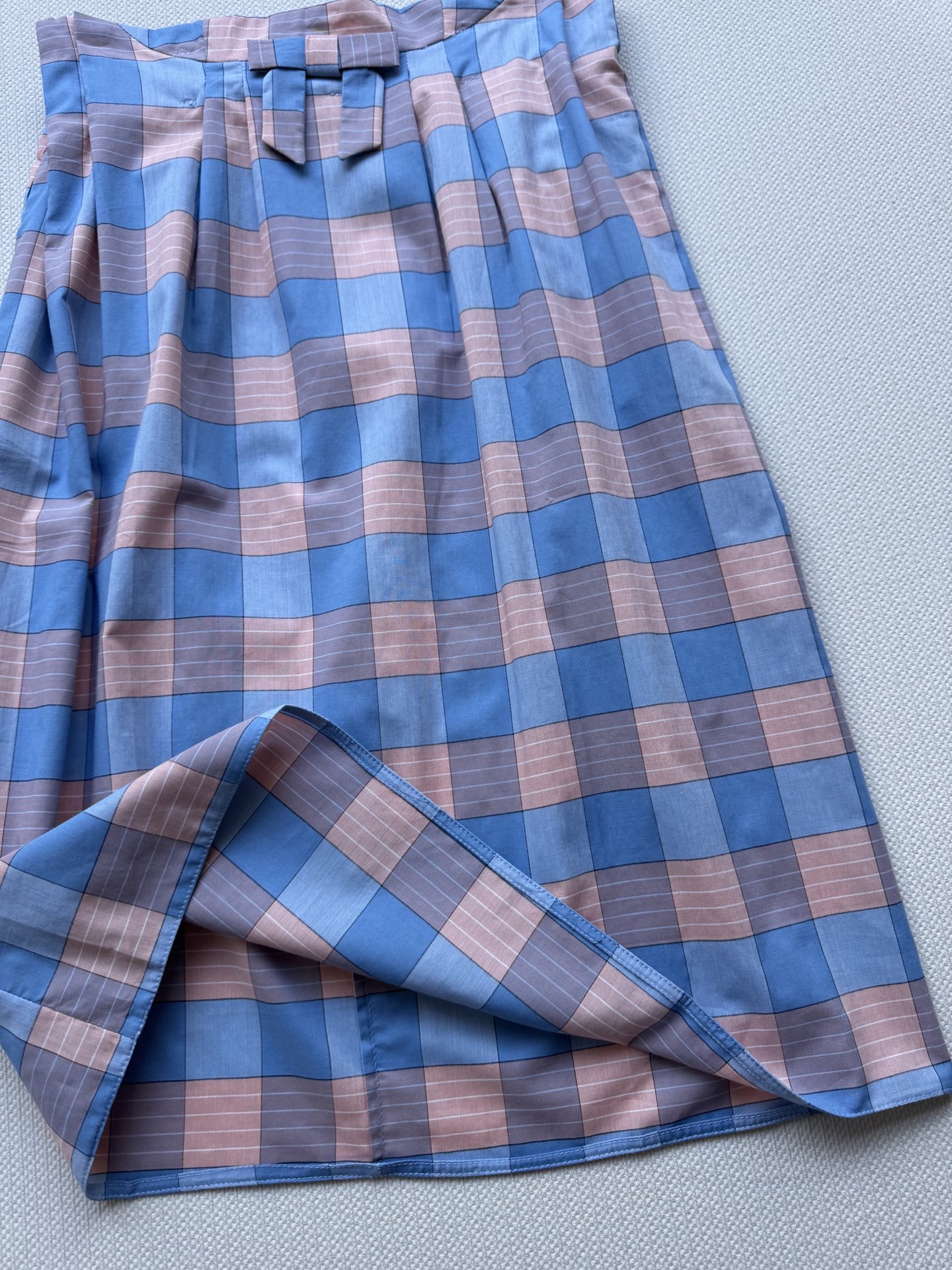 Prad*🆕新款少女图鉴三半裙/抹胸两穿，蓝粉㭲纹裙摆荡起薄荷味的风～好清新少女的配色😍ＳＭＬ.