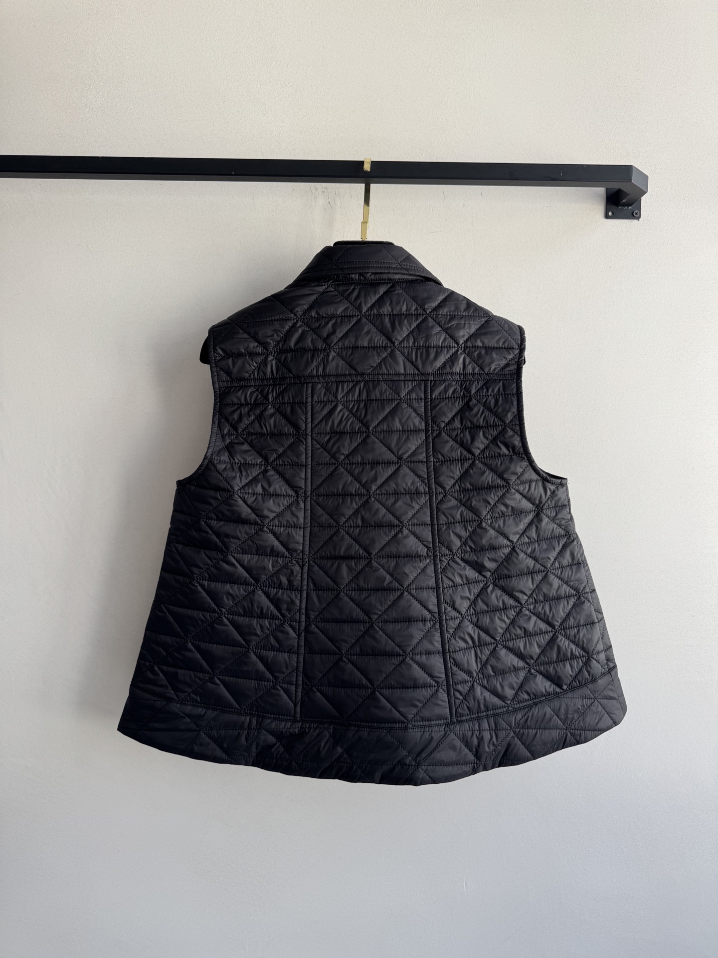 Moncle*🆕2025新品A摆藤格纹棉服马甲 定制YB防风防水尼龙材质 羽绒棉填充内里 整件轻型保暖 