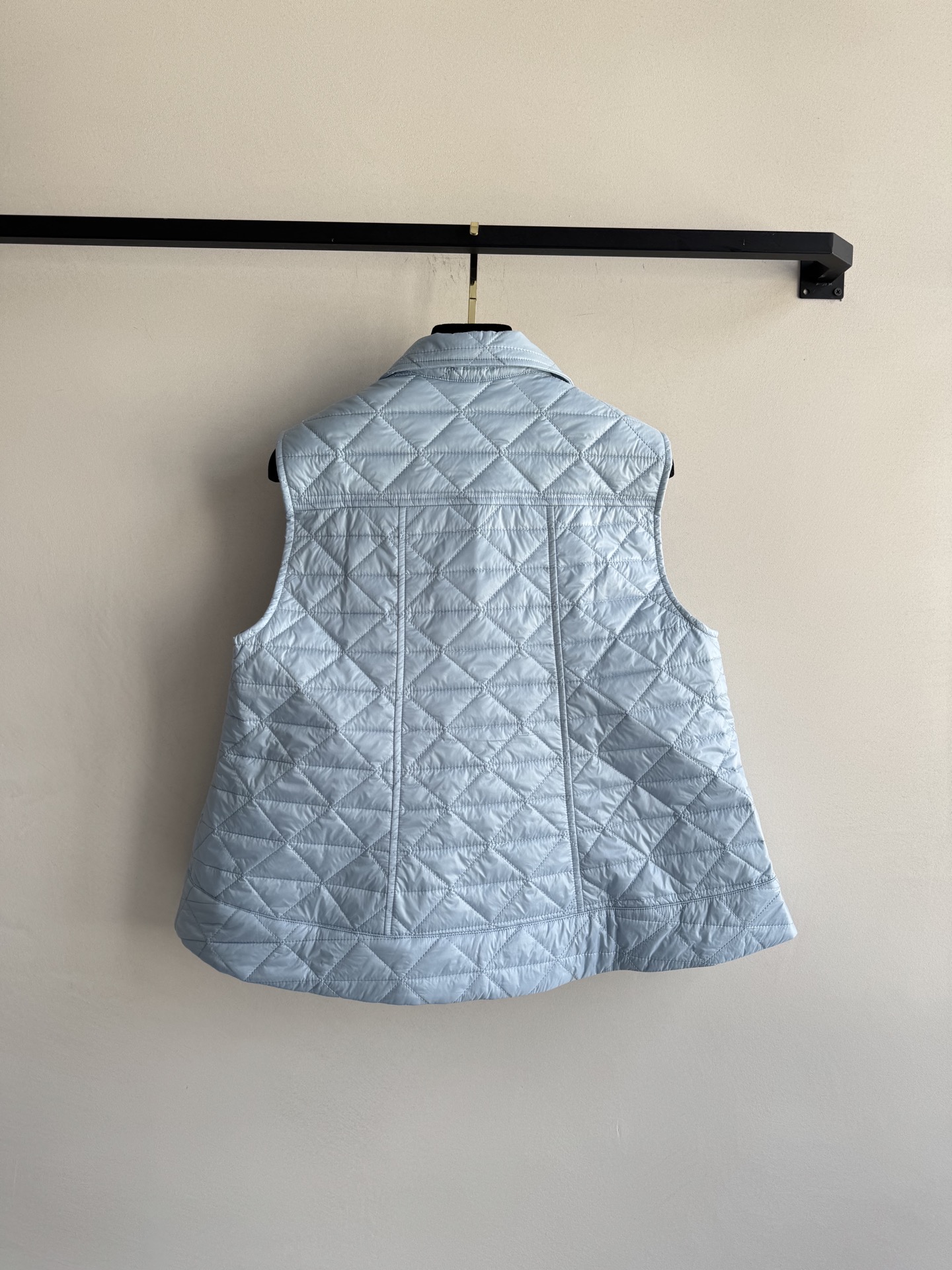 Moncle*🆕2025新品A摆藤格纹棉服马甲 定制YB防风防水尼龙材质 羽绒棉填充内里 整件轻型保暖 
