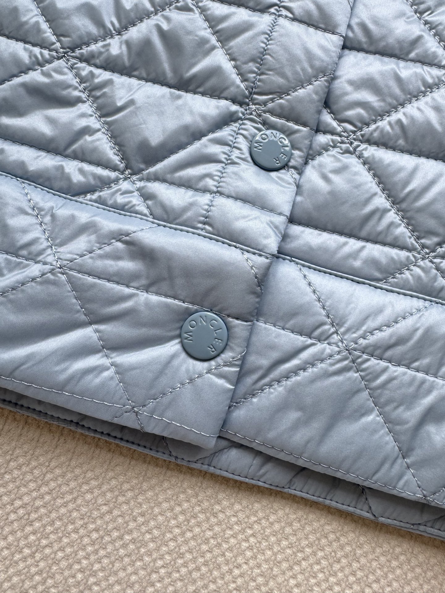 Moncle*🆕2025新品A摆藤格纹棉服马甲 定制YB防风防水尼龙材质 羽绒棉填充内里 整件轻型保暖 