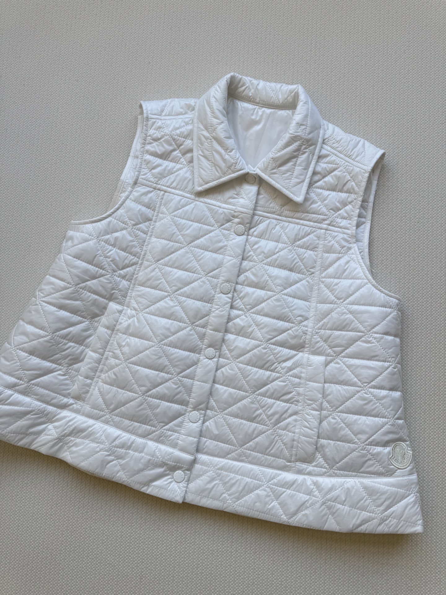 Moncle*🆕2025新品A摆藤格纹棉服马甲 定制YB防风防水尼龙材质 羽绒棉填充内里 整件轻型保暖 