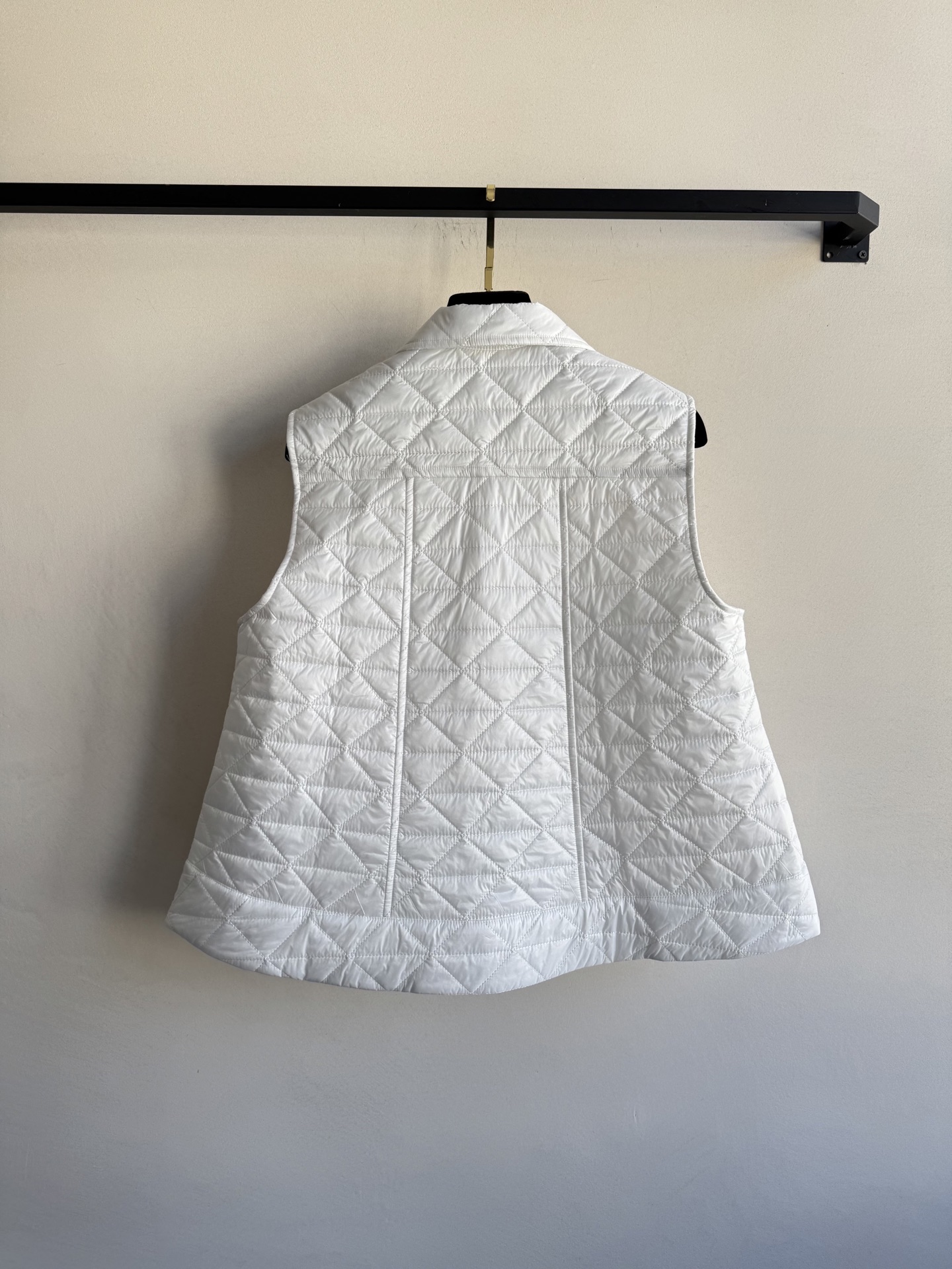 Moncle*🆕2025新品A摆藤格纹棉服马甲 定制YB防风防水尼龙材质 羽绒棉填充内里 整件轻型保暖 