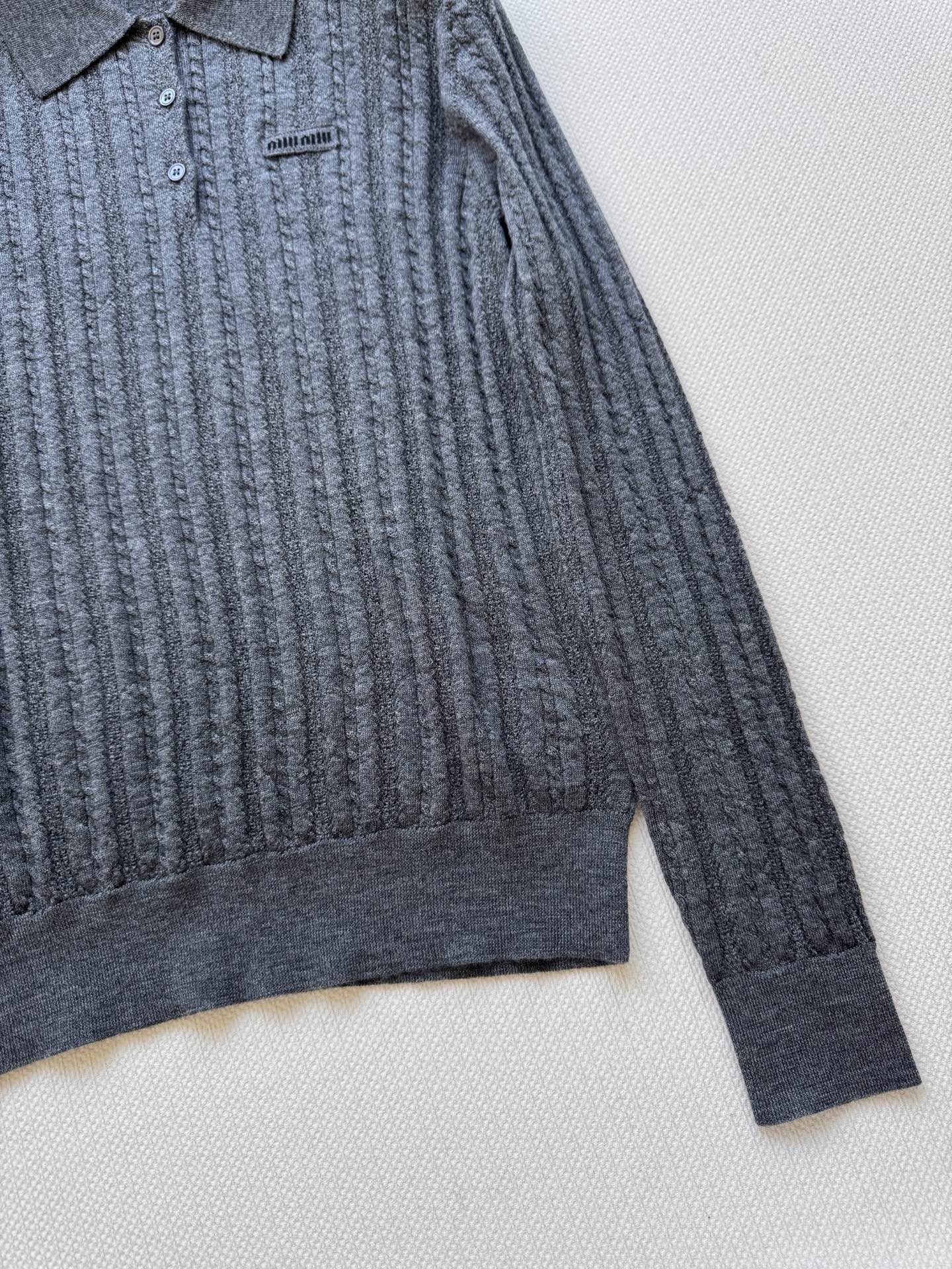 Miu Miu Women's Wool Cardigan with Logo 6 i1757828227836 8303 0 4