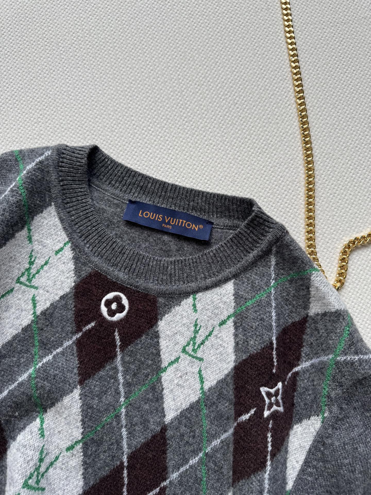 LouisVuitto*🆕新款，休闲羊毛衣😍男女同款ＳＭＬ.