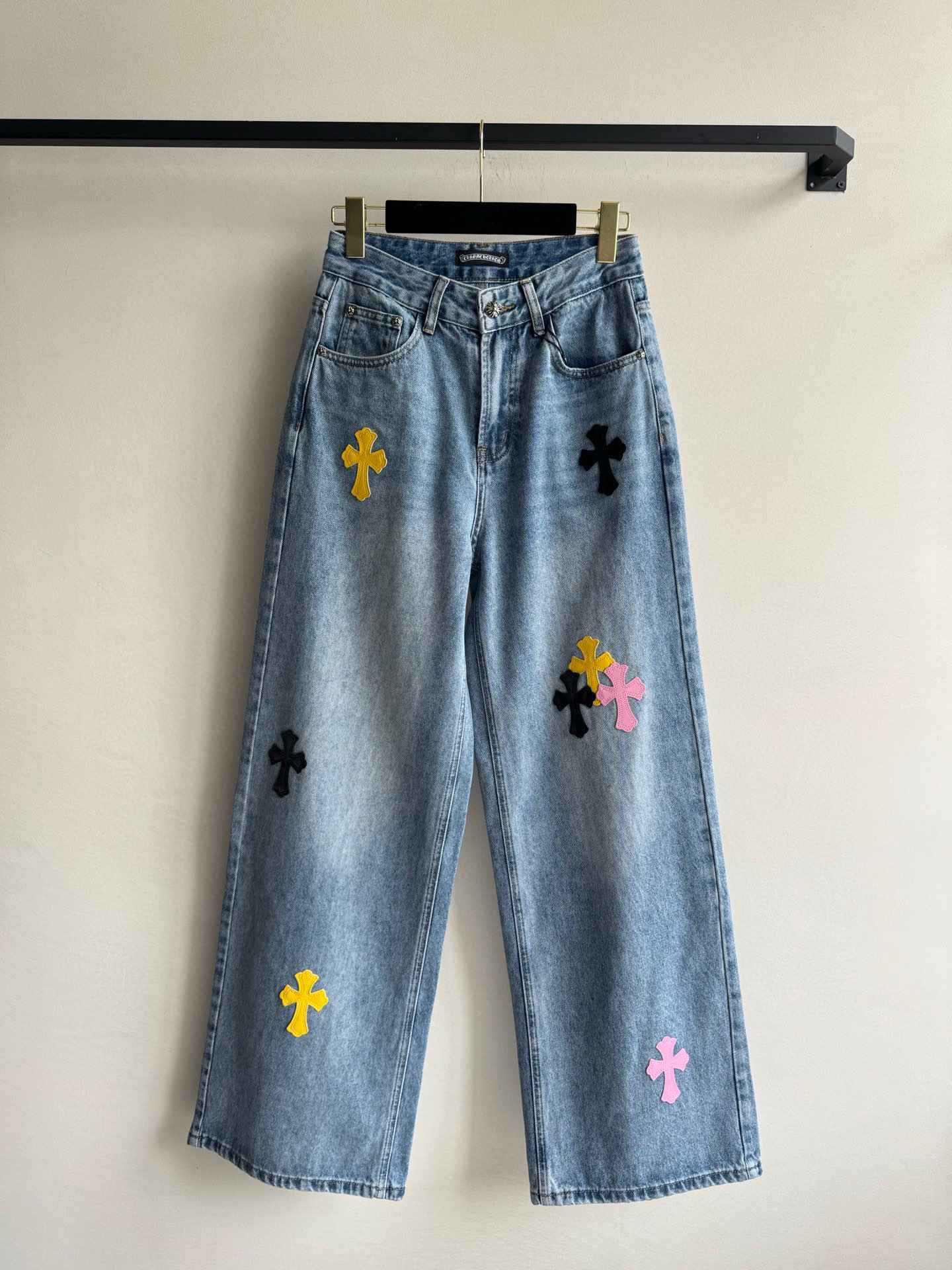 克罗心🆕新款，直筒牛仔裤👖ＳＭＬ.