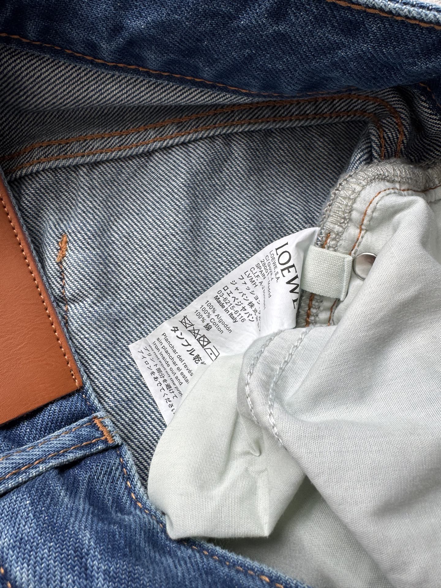 Loew* 🆕25Ss春夏新款 复古刺绣logo丹宁牛仔长裤。原版开发！高版出品！采用进口丹宁牛仔面料。