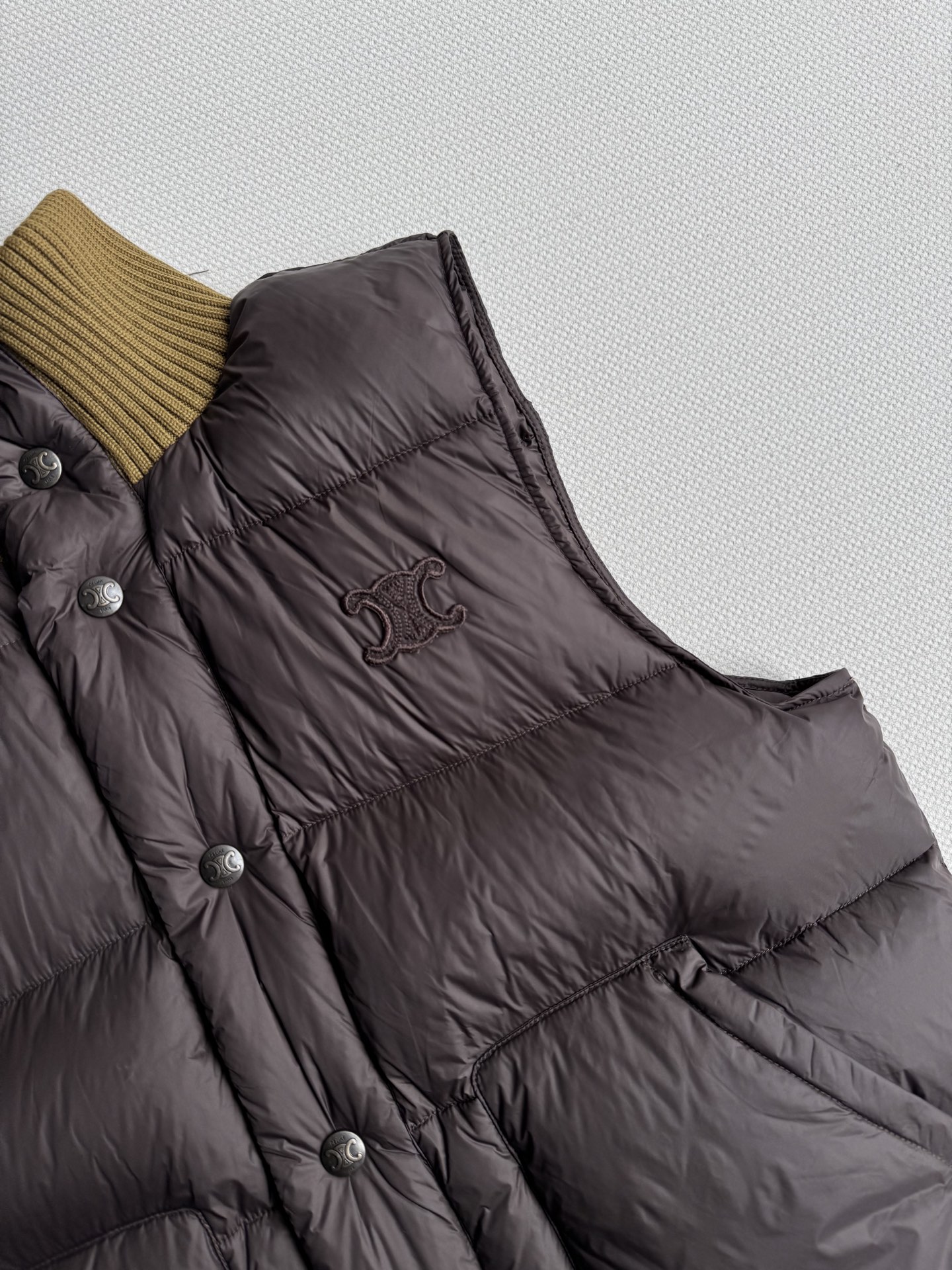 Celine Color Block Padded Vest | High Quality Down Filled Sleeveless Outerwear 7 i1759634149058 1579 0 4