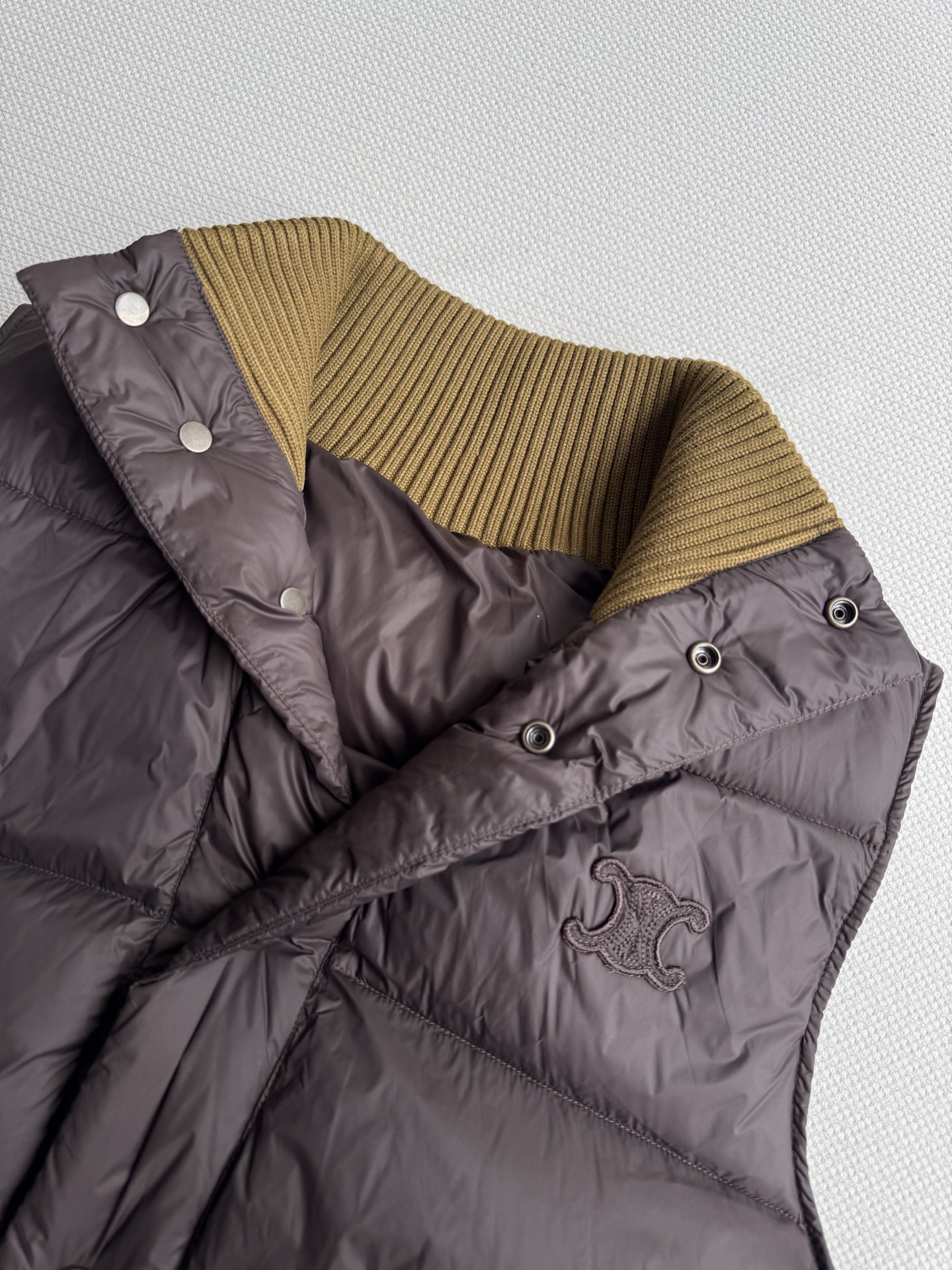 Celine Color Block Padded Vest | High Quality Down Filled Sleeveless Outerwear 6 i1759634151374 544 0 0