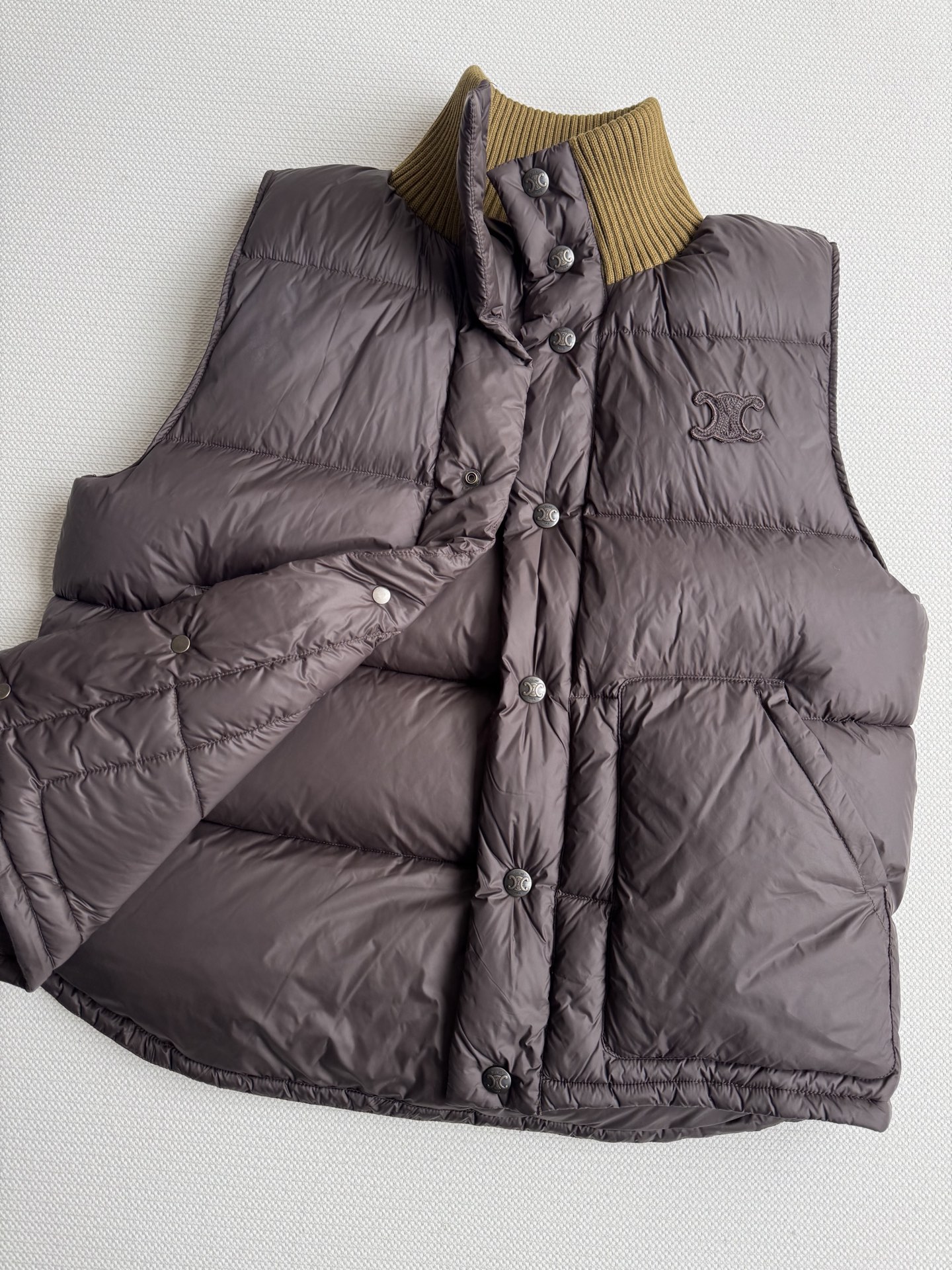Celine Color Block Padded Vest | High Quality Down Filled Sleeveless Outerwear 5 i1759634151385 4365 0 1