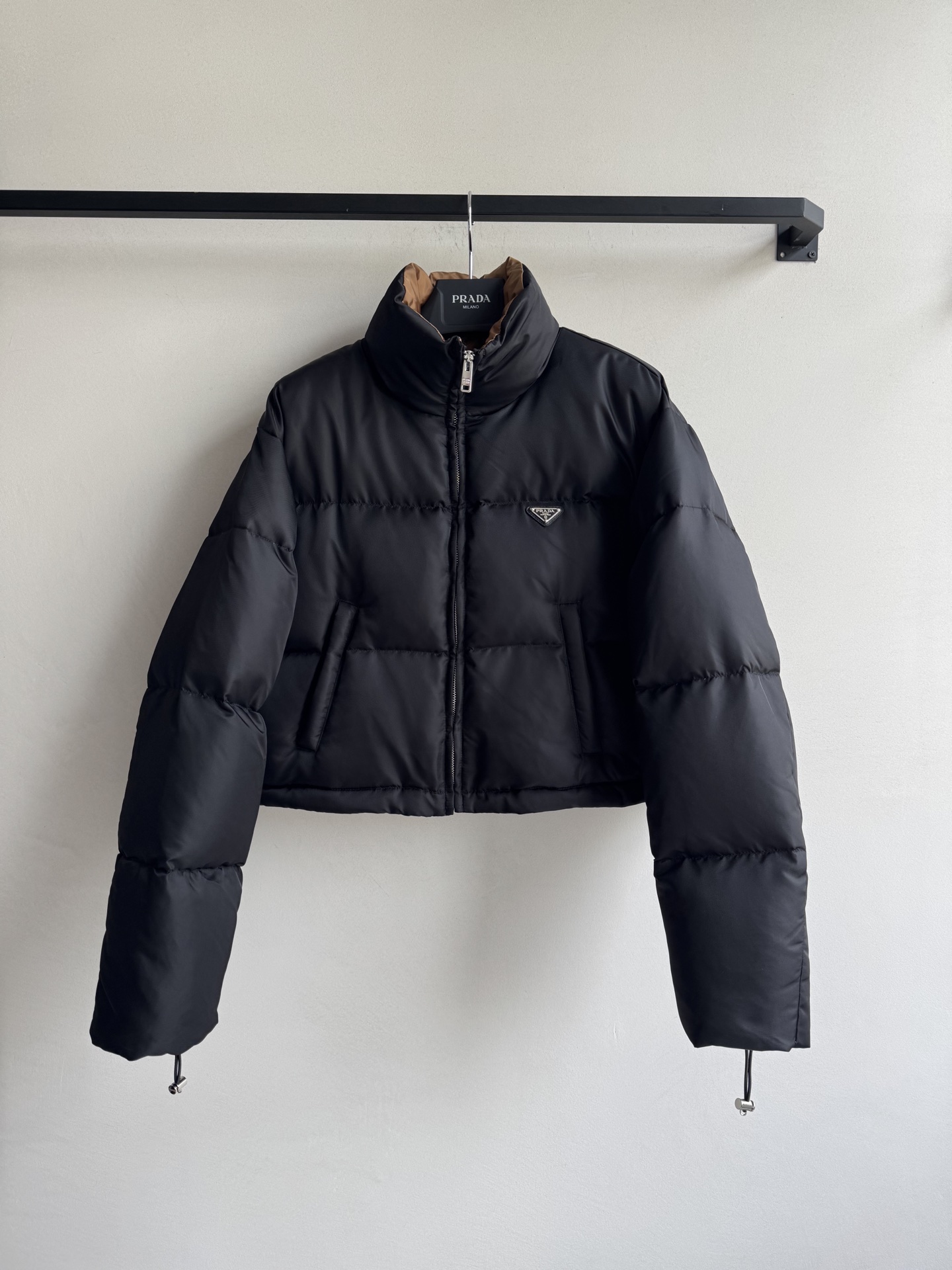 Prad*🆕25FW秋冬新款 立领拉链羽绒服外套丨⚠独家yb开发！高版出品！原版定制科技面料质感超赞 青