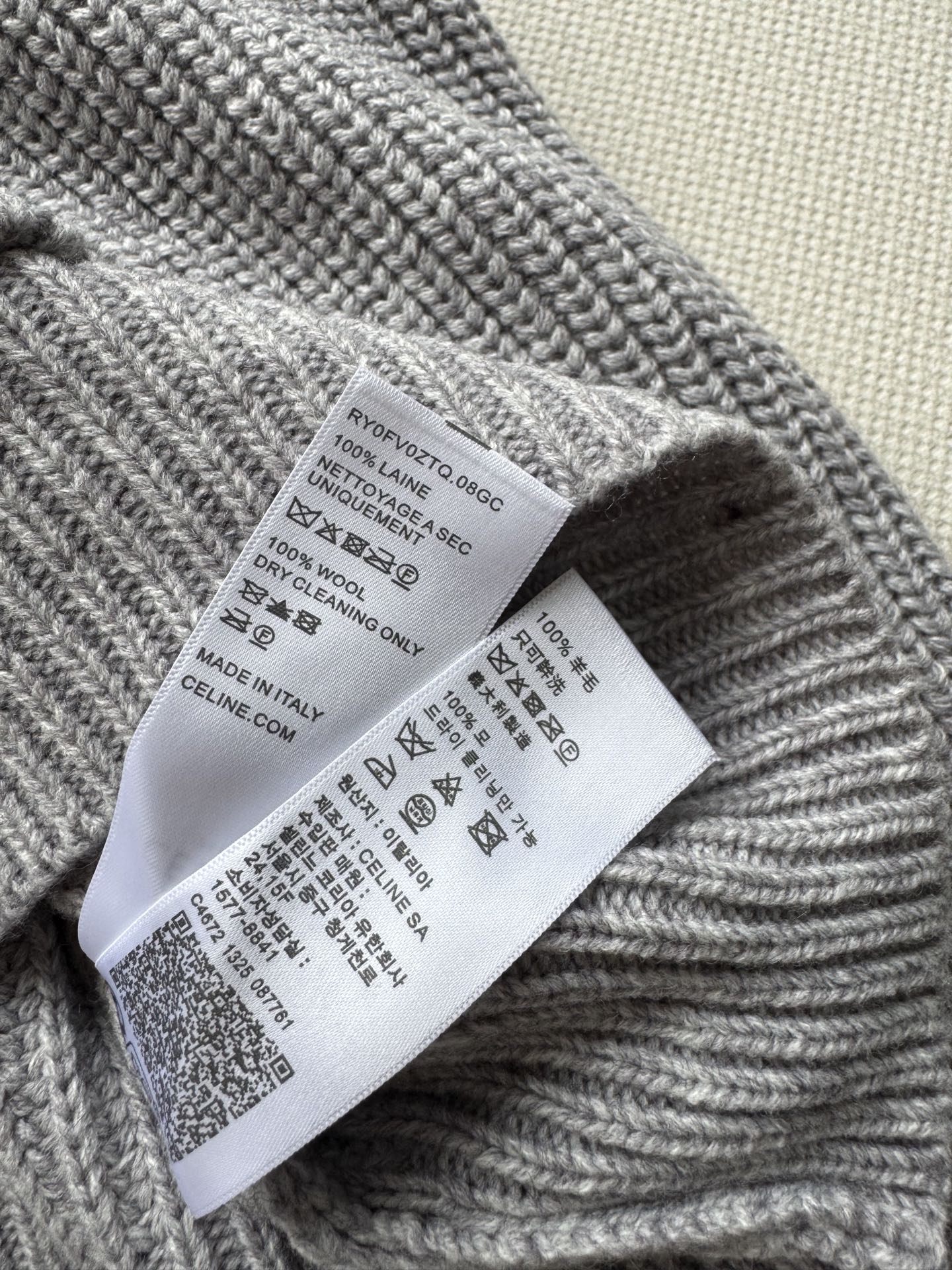 Celin*🆕25SS秋冬新款 🩶凯旋门连帽针织卫衣 ⚠️原版开发 高版本出品 选用罗纹羊毛 柔软又保暖