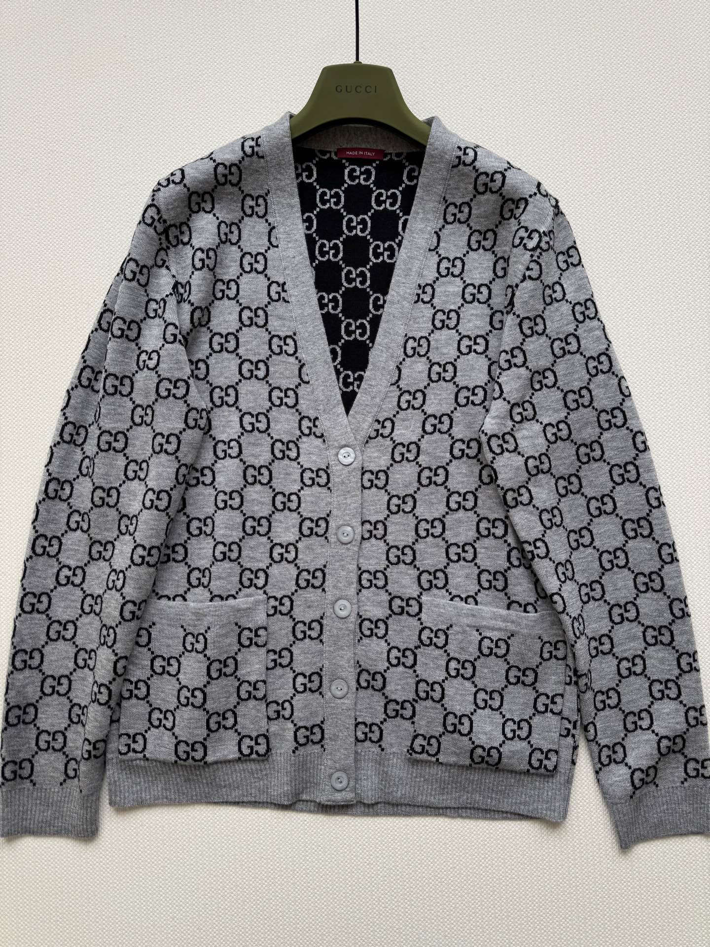 Gucc*🆕新款，双面可穿羊毛开衫ＳＭＬ.