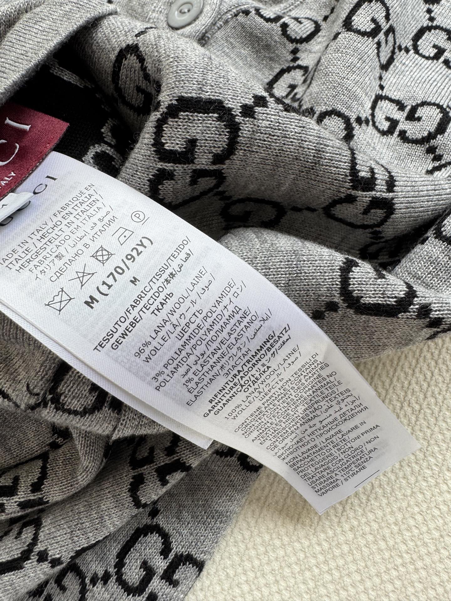 Gucc*🆕新款，双面可穿羊毛开衫ＳＭＬ.