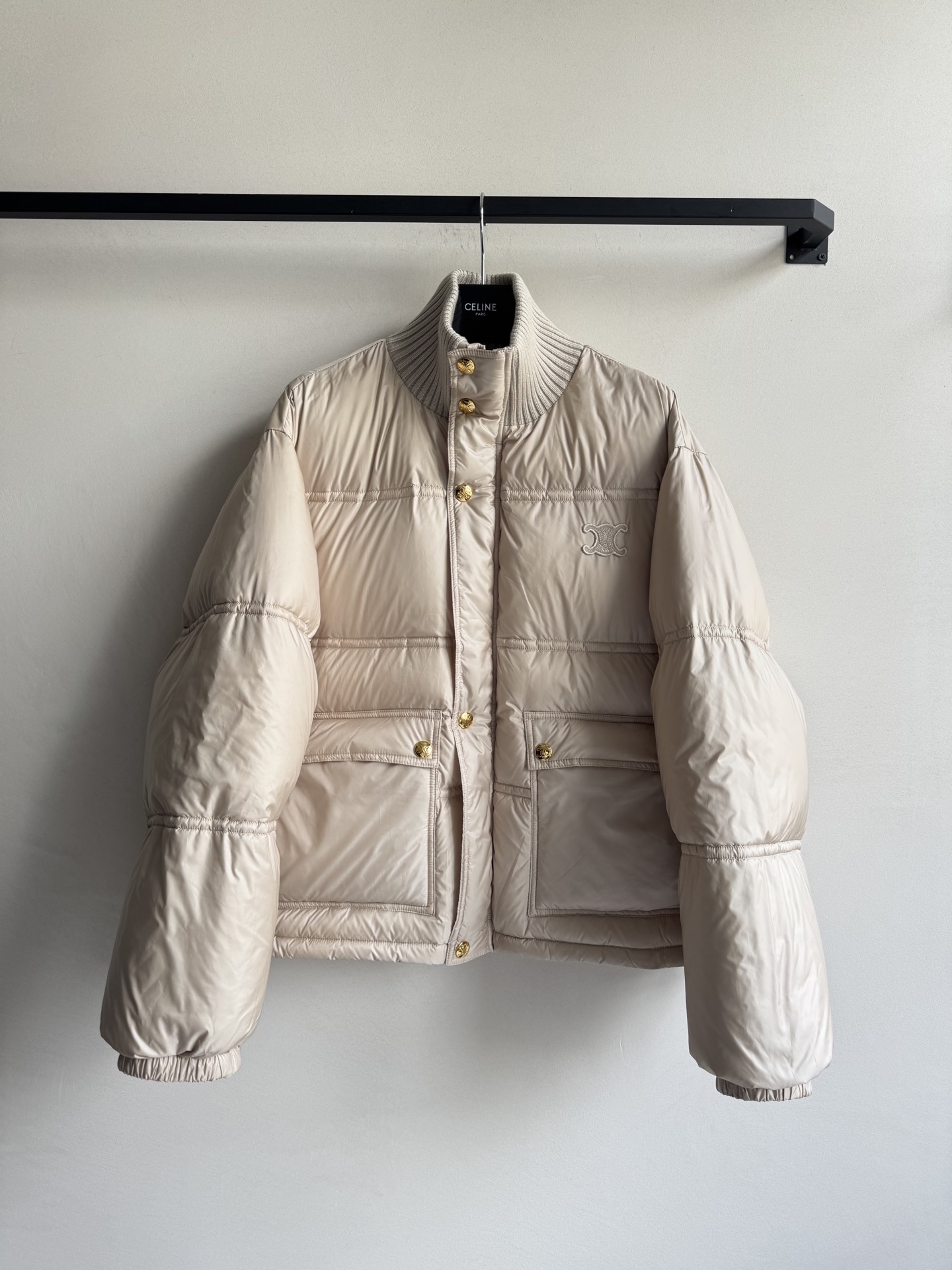 Celin* 🆕25FW秋冬新款 撞色针织领羽绒外套丨⚠原版开发 高版出品！羽绒面料，质感高级且低调内敛