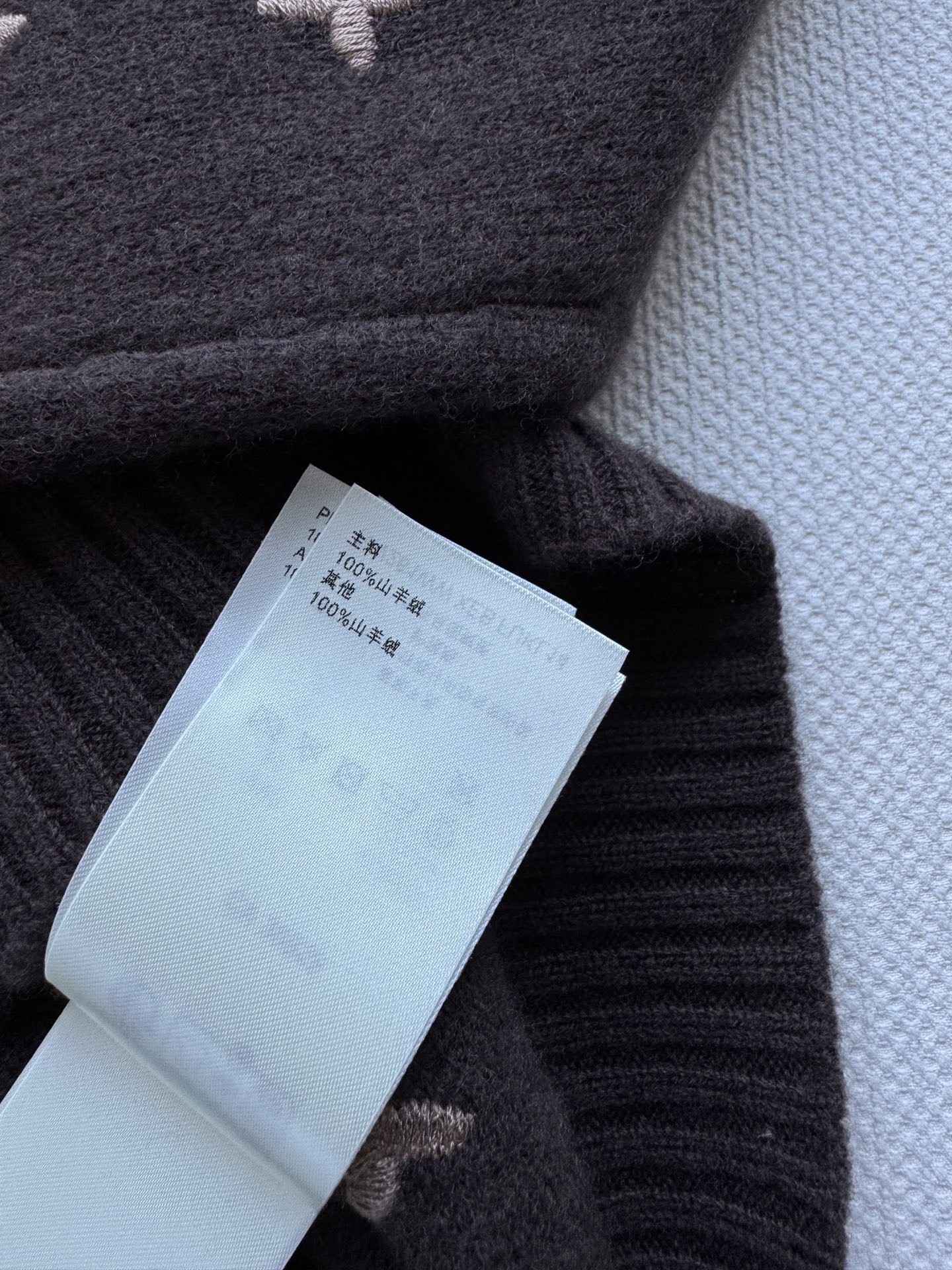 Louis vuitto* 🆕25Fw早秋新款 3D浮雕老花logo刺绣羊绒毛衣 高版出品！定纺重磅山羊