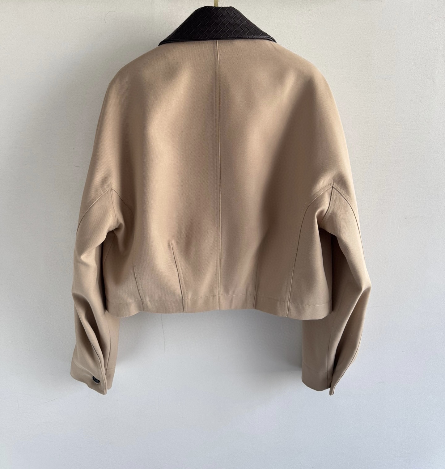 Bottega Veneta Inspired Woven Collar Cotton Jacket - Convertible Design 3 i1760854713363 5337 0 8