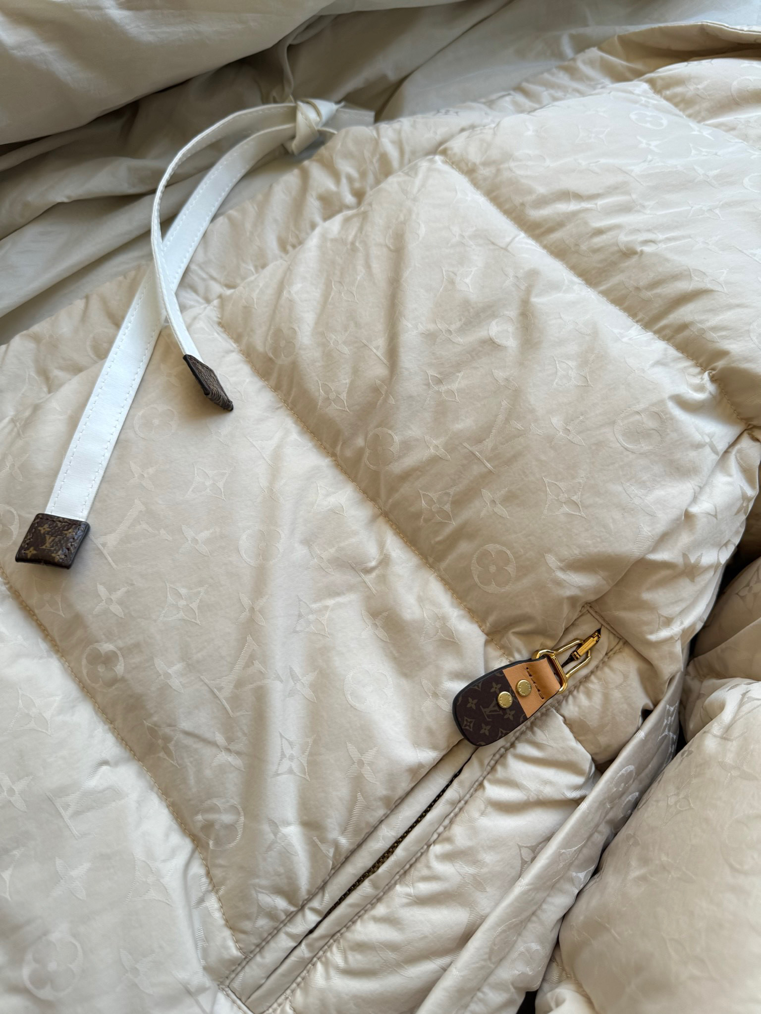 Louis Vuitto*🆕提花长款羽绒服 很保暖的一款羽绒服低调又高级经典造型 一整件定位印花Mono