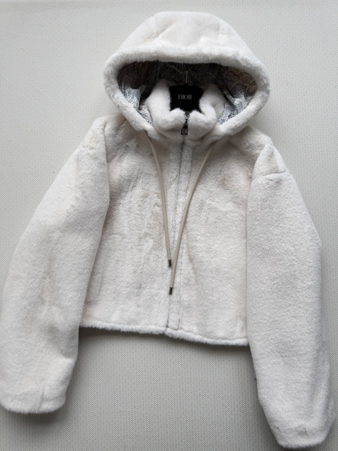 Dior Mink Fur Coat with Leather Drawstring Hooded Jacket - Luxurious & Cozy 4 i1762320580127 69 0 7